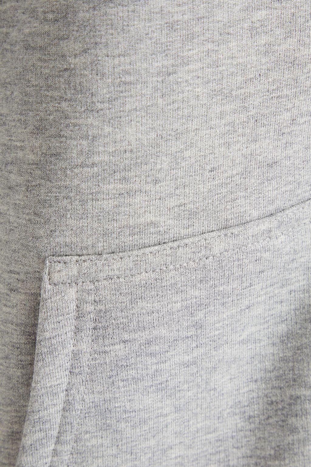RABANNE Mélange French cotton-terry hoodie