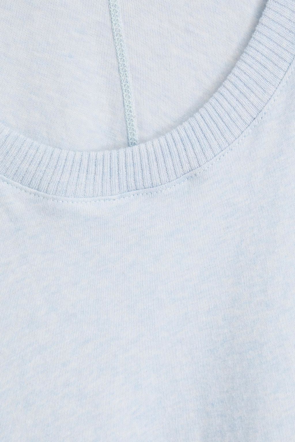ENZA COSTA Mélange cotton and cashmere-blend top