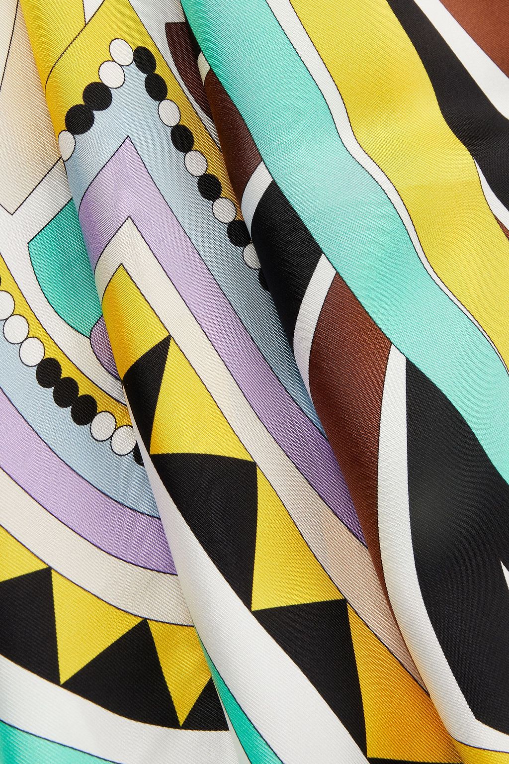 PUCCI Printed silk-twill scarf