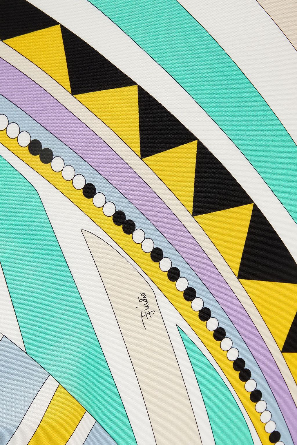 PUCCI Printed silk-twill scarf