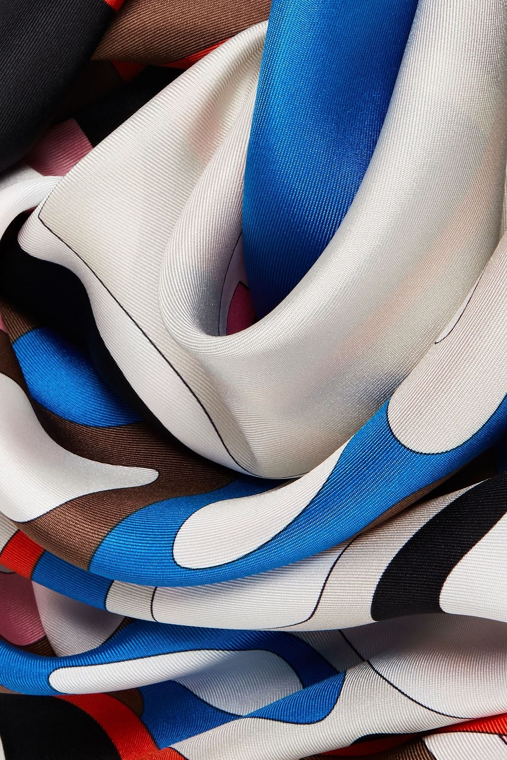 PUCCI Printed silk-twill scarf
