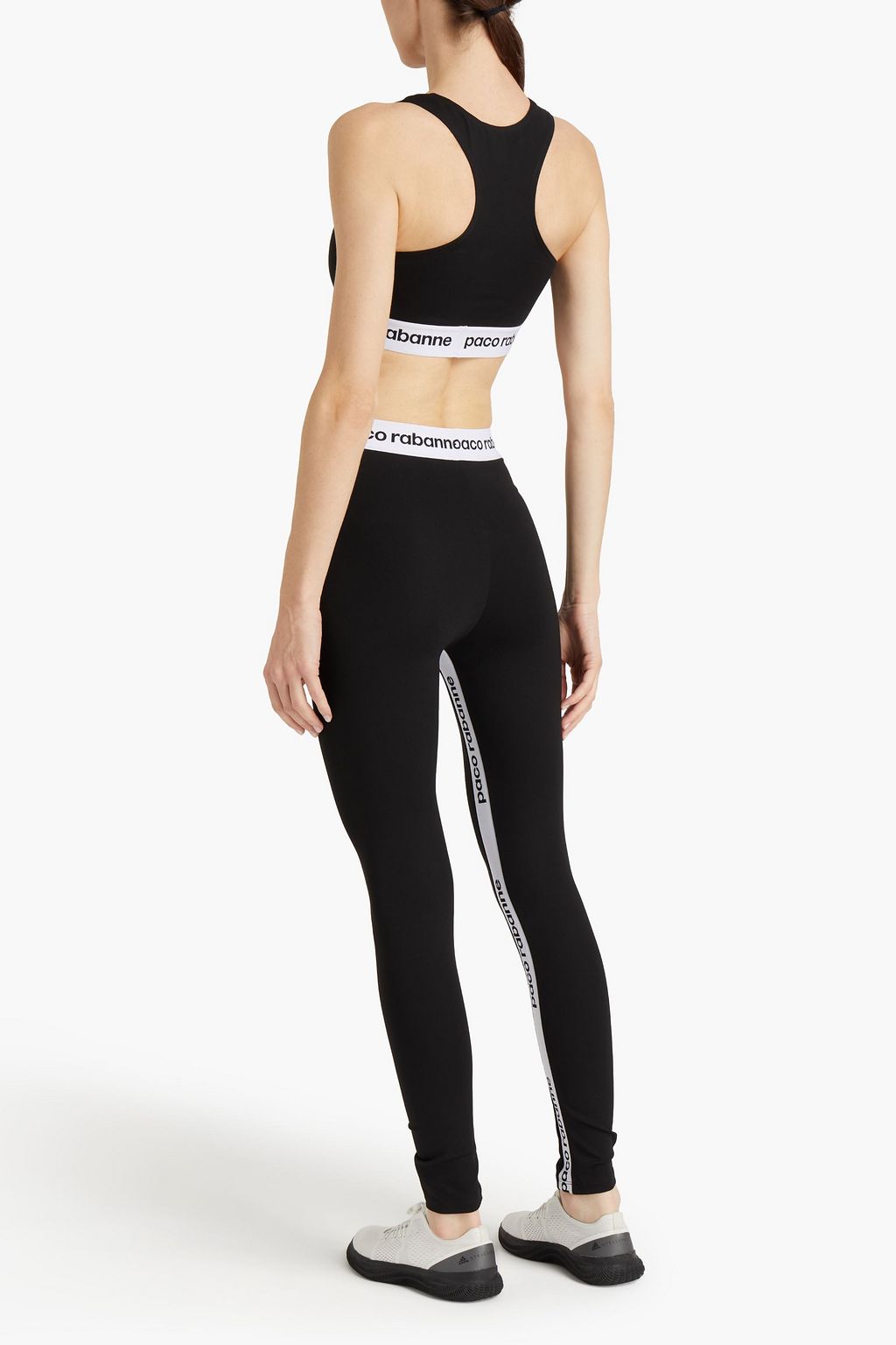 RABANNE Stretch-jersey sports bra