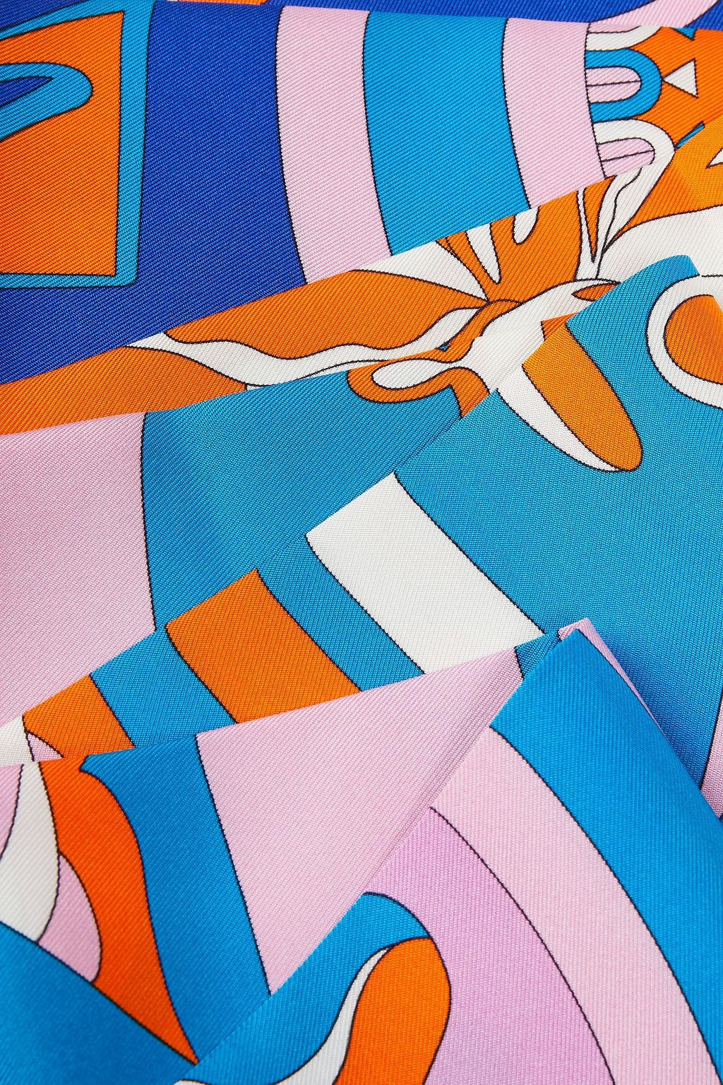 PUCCI Printed silk-twill stole
