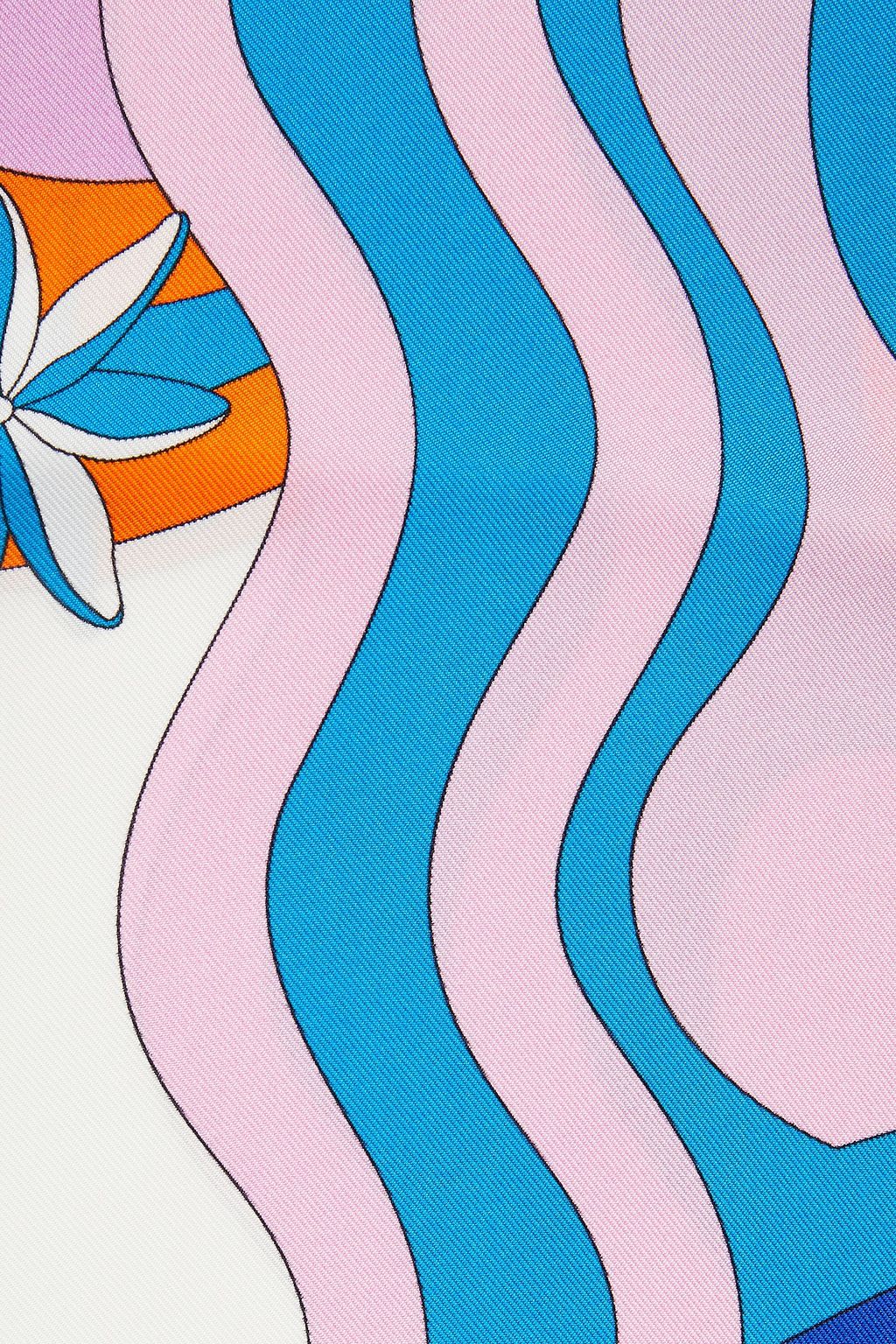PUCCI Printed silk-twill stole