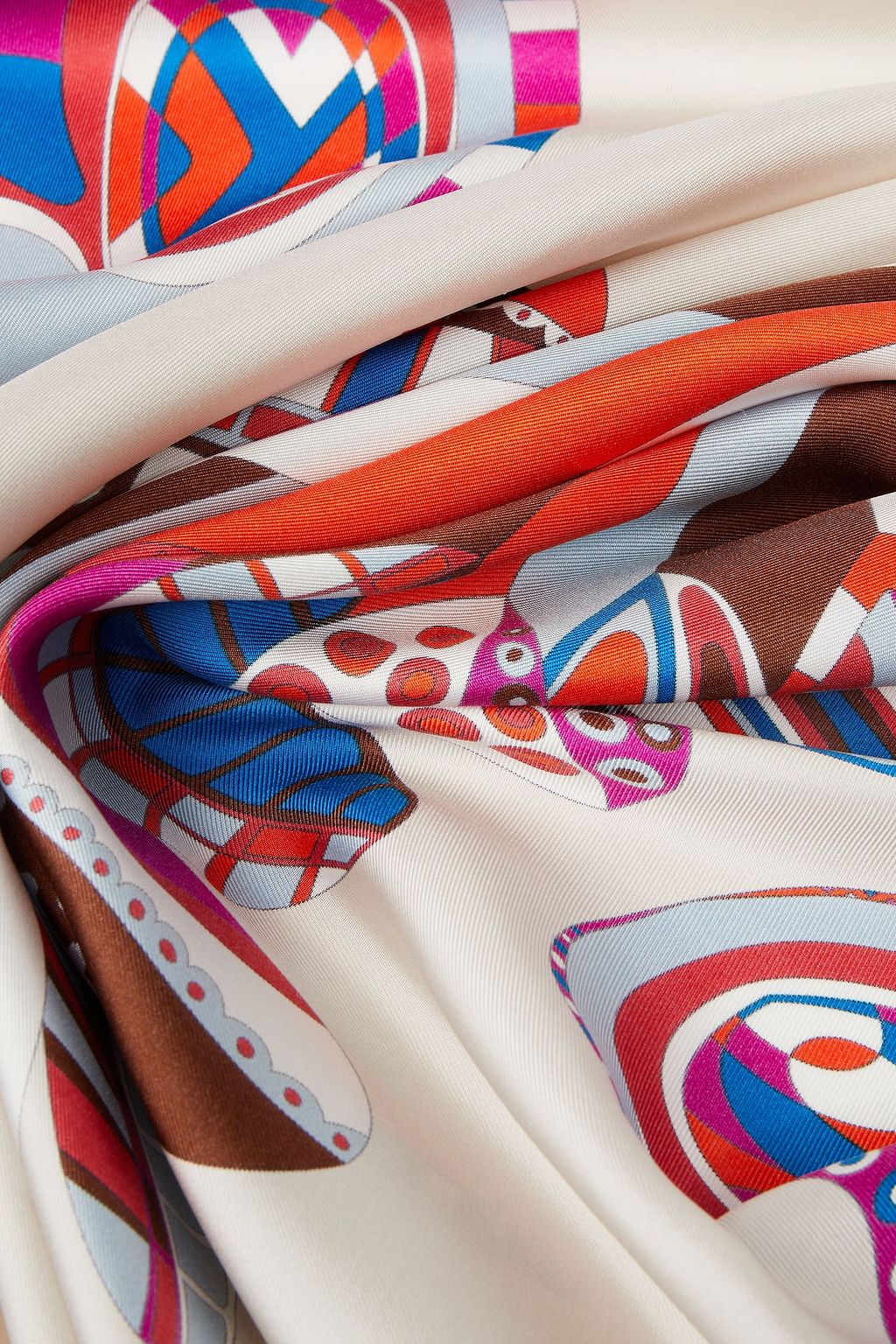 PUCCI Printed silk-twill scarf