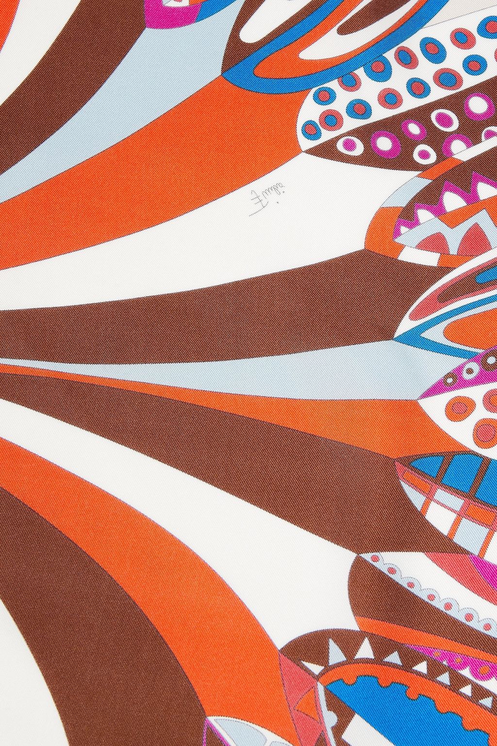 PUCCI Printed silk-twill scarf