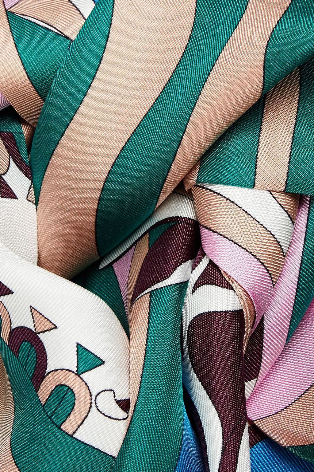 PUCCI Printed silk-twill stole