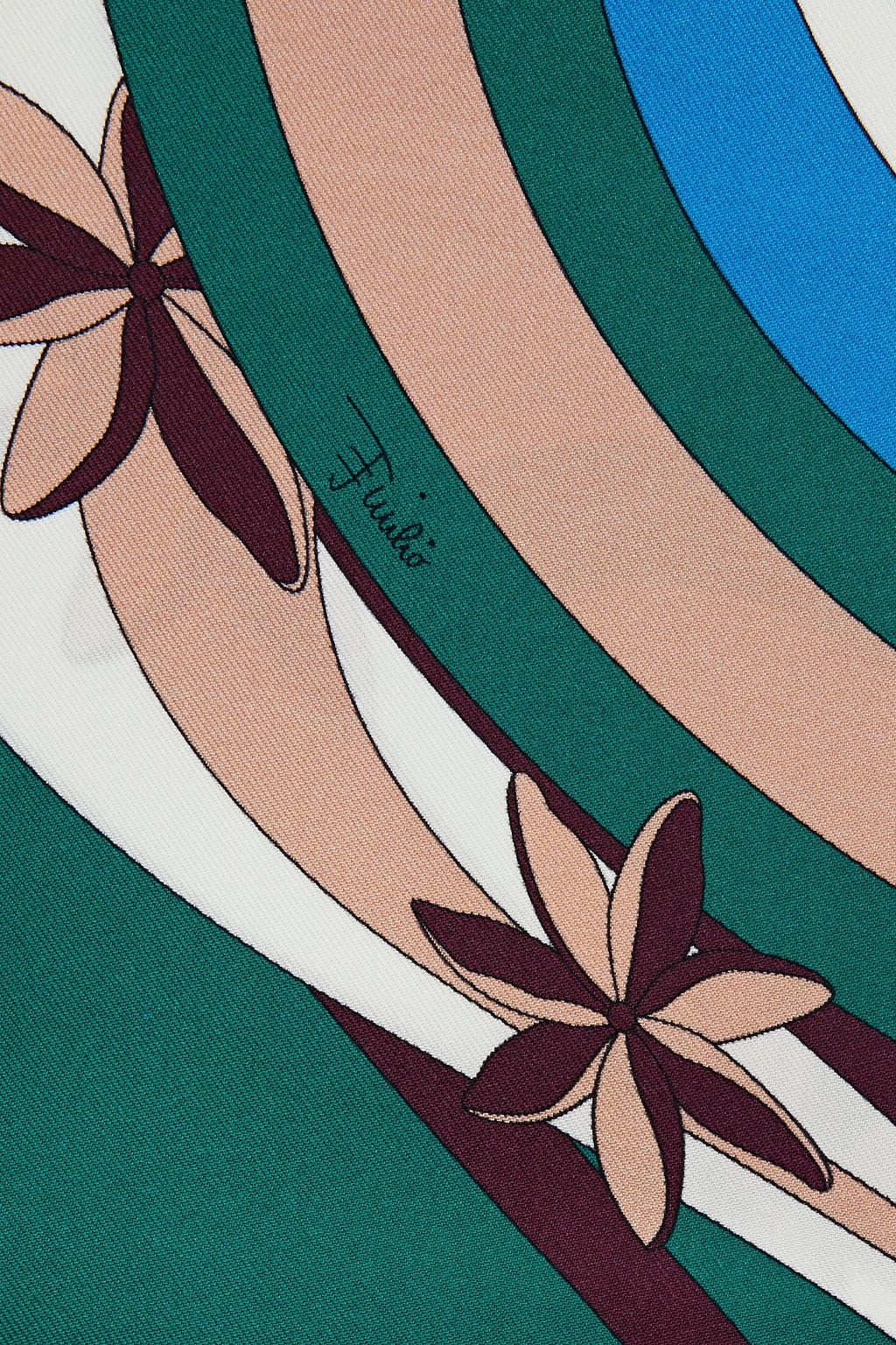 PUCCI Printed silk-twill stole