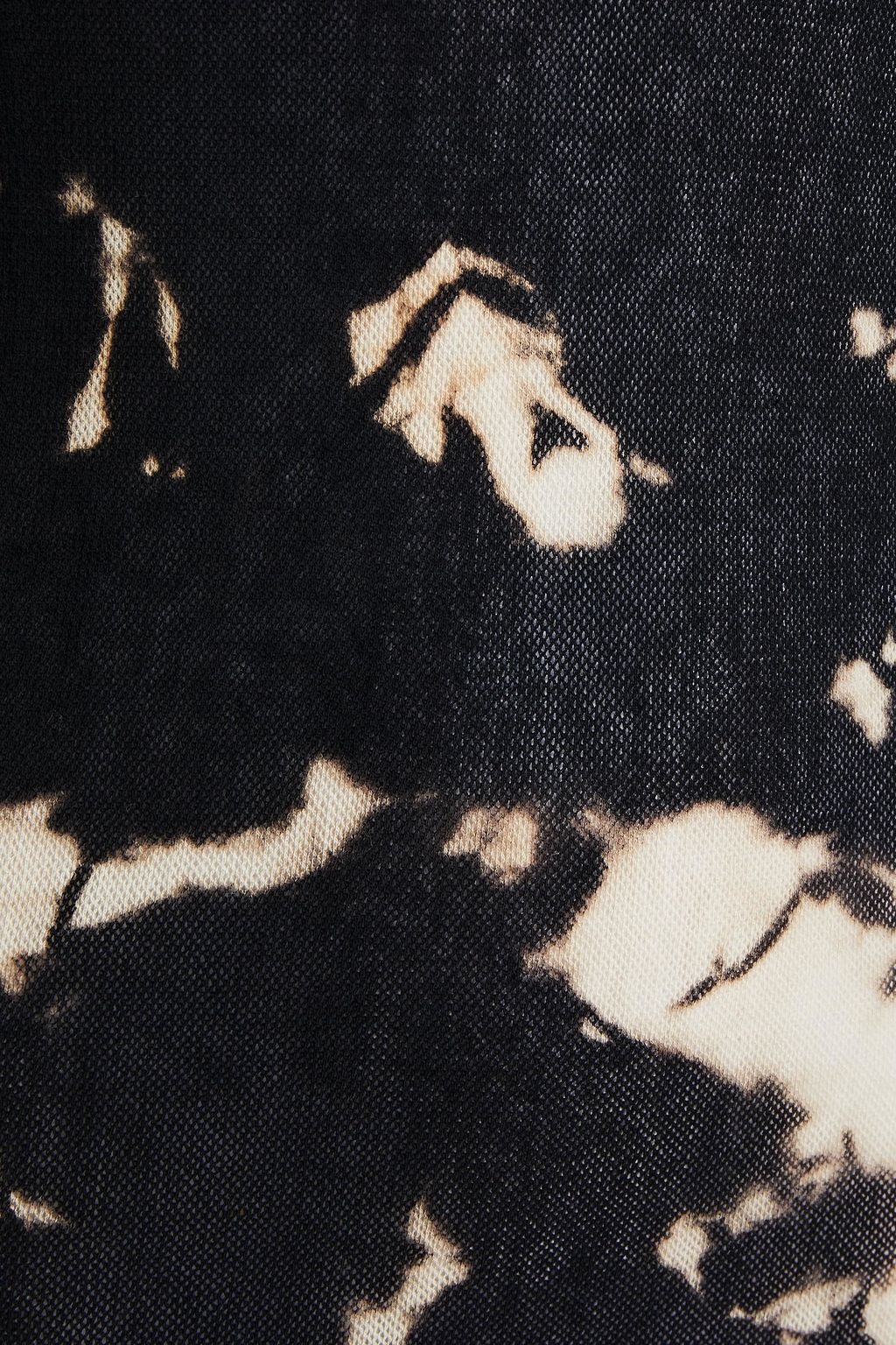 ENZA COSTA Tie-dyed cotton-mesh top