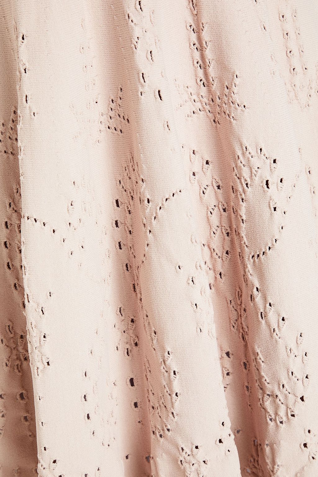 VALENTINO GARAVANI Laser-cut ponte mini dress