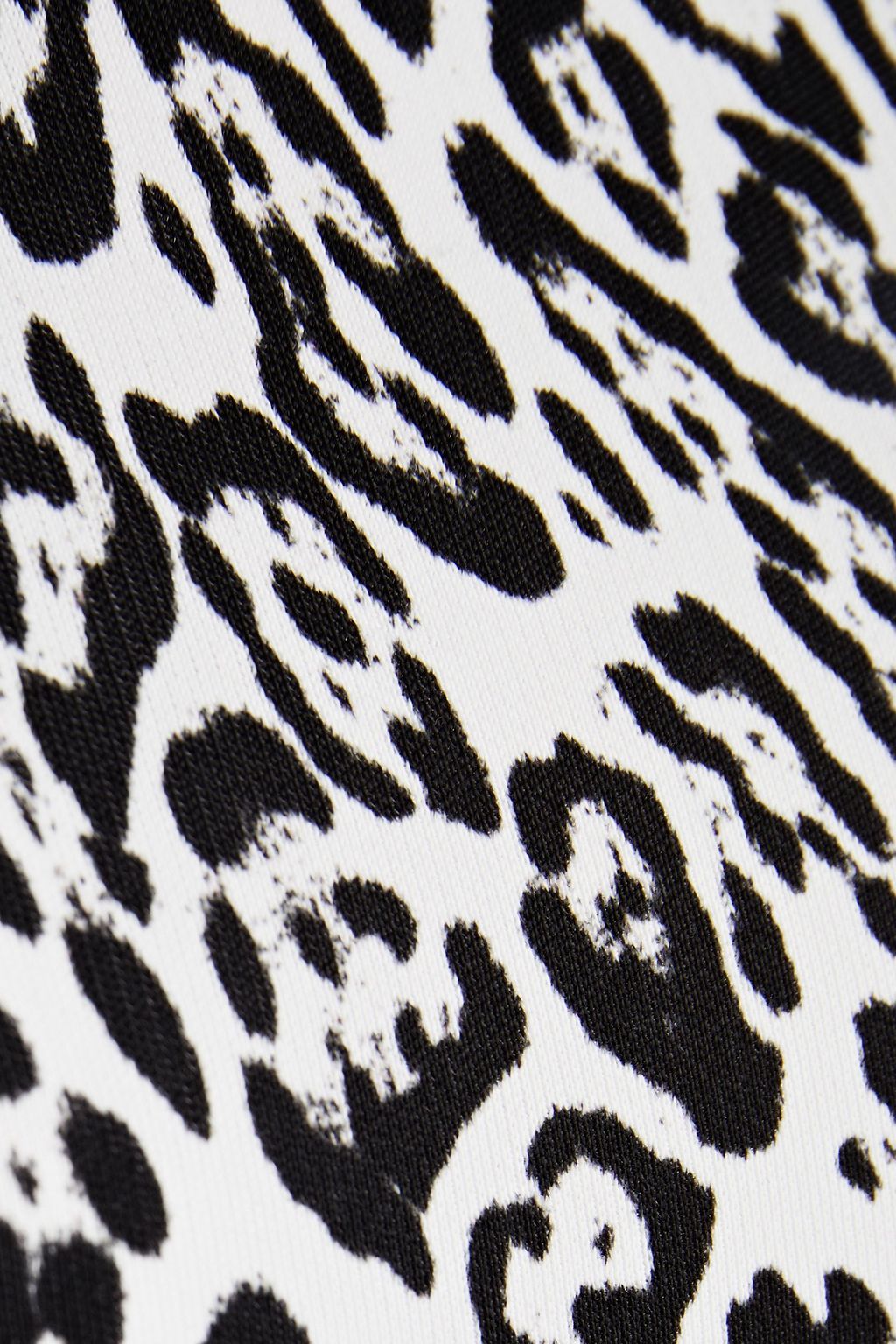 JUST CAVALLI Leopard-print jersey turtleneck top