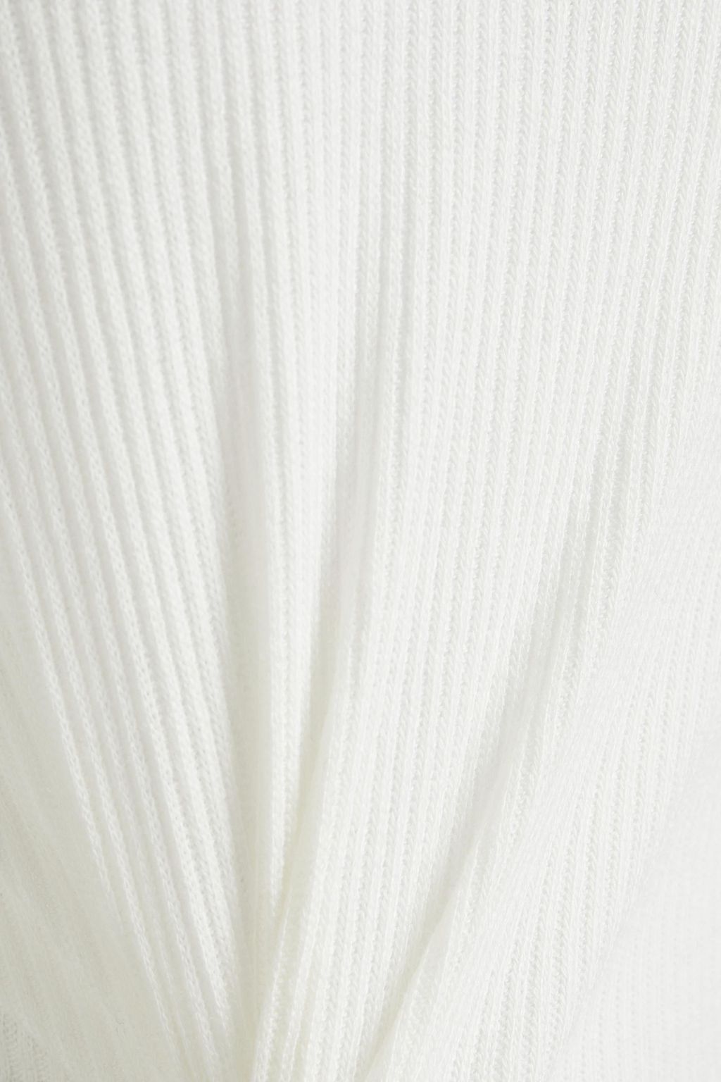 ENZA COSTA Cutout ribbed jersey top