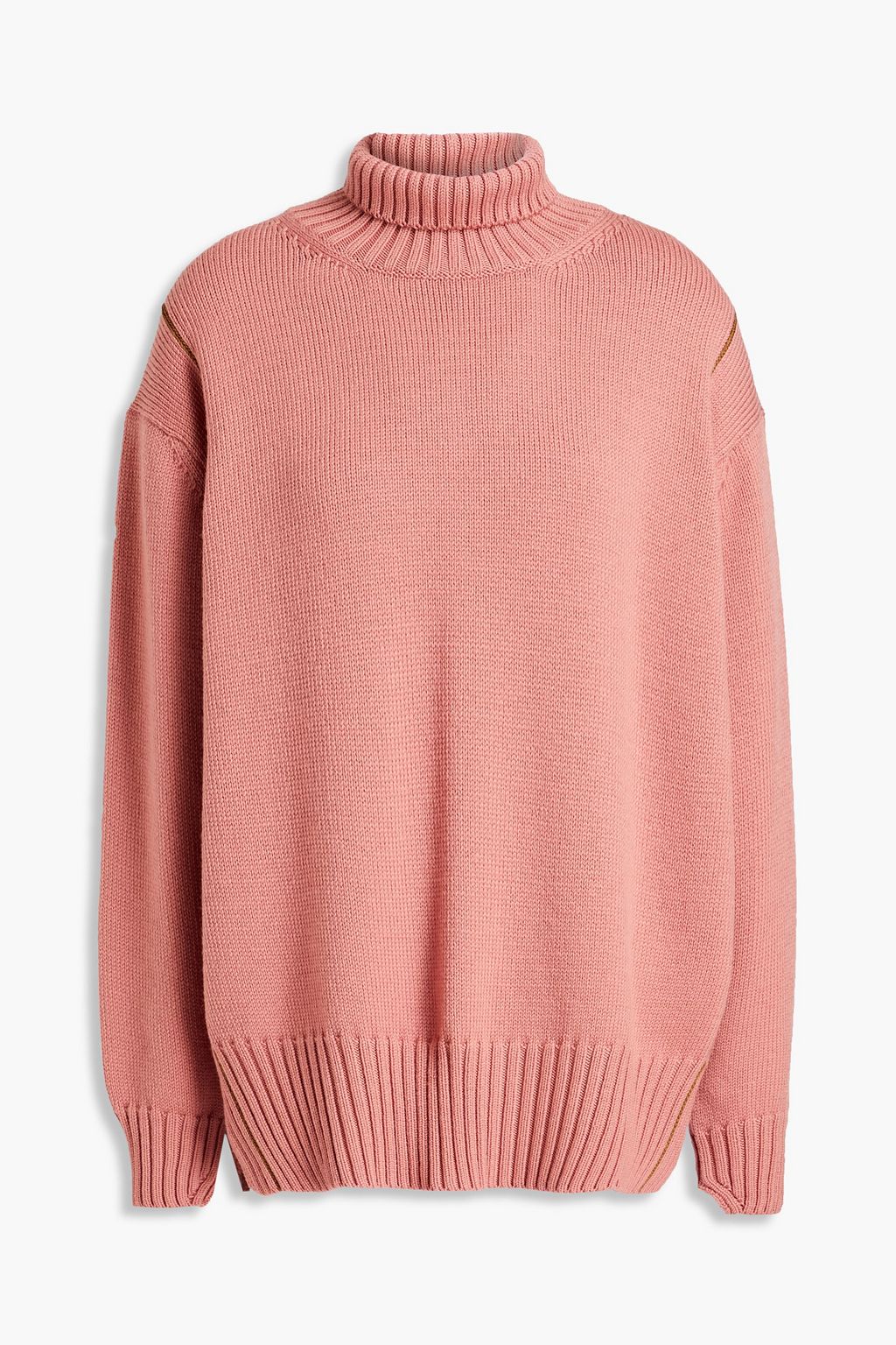 Antique rose Wool turtleneck sweater 