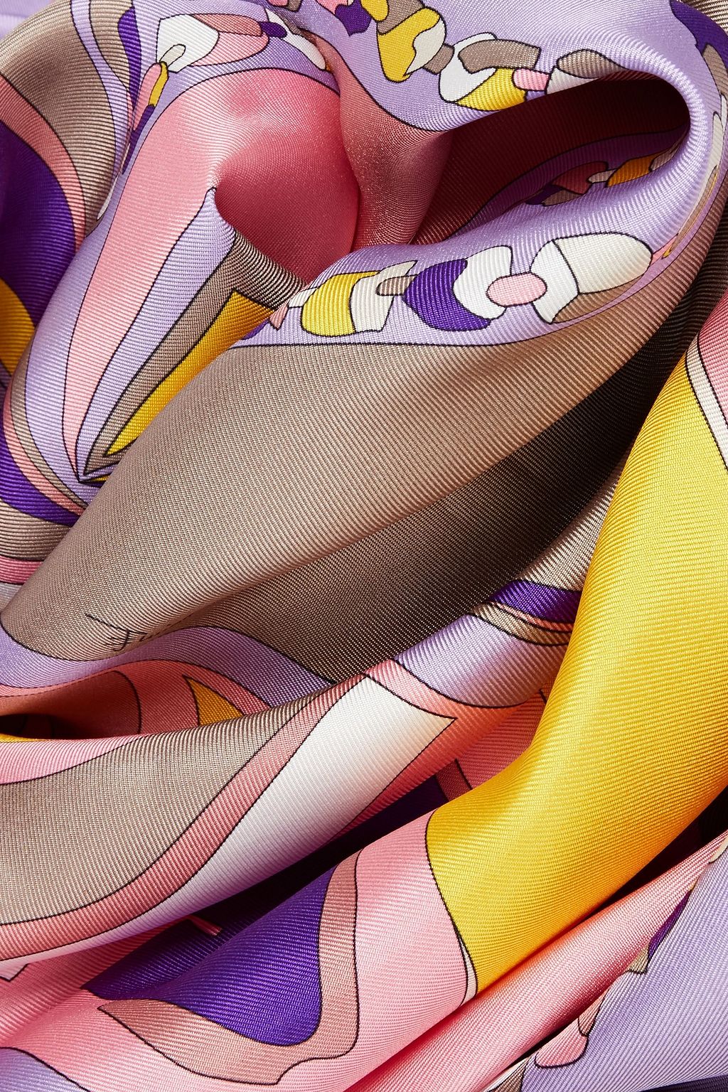 PUCCI Printed silk-twill scarf