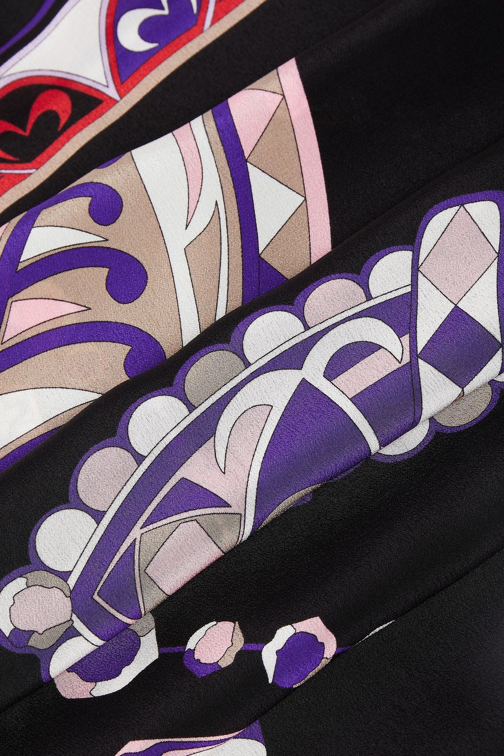 PUCCI Printed silk-crepe scarf