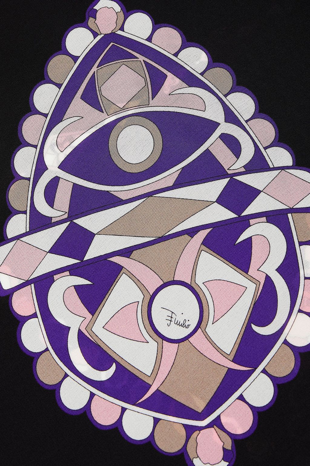 PUCCI Printed silk-crepe scarf