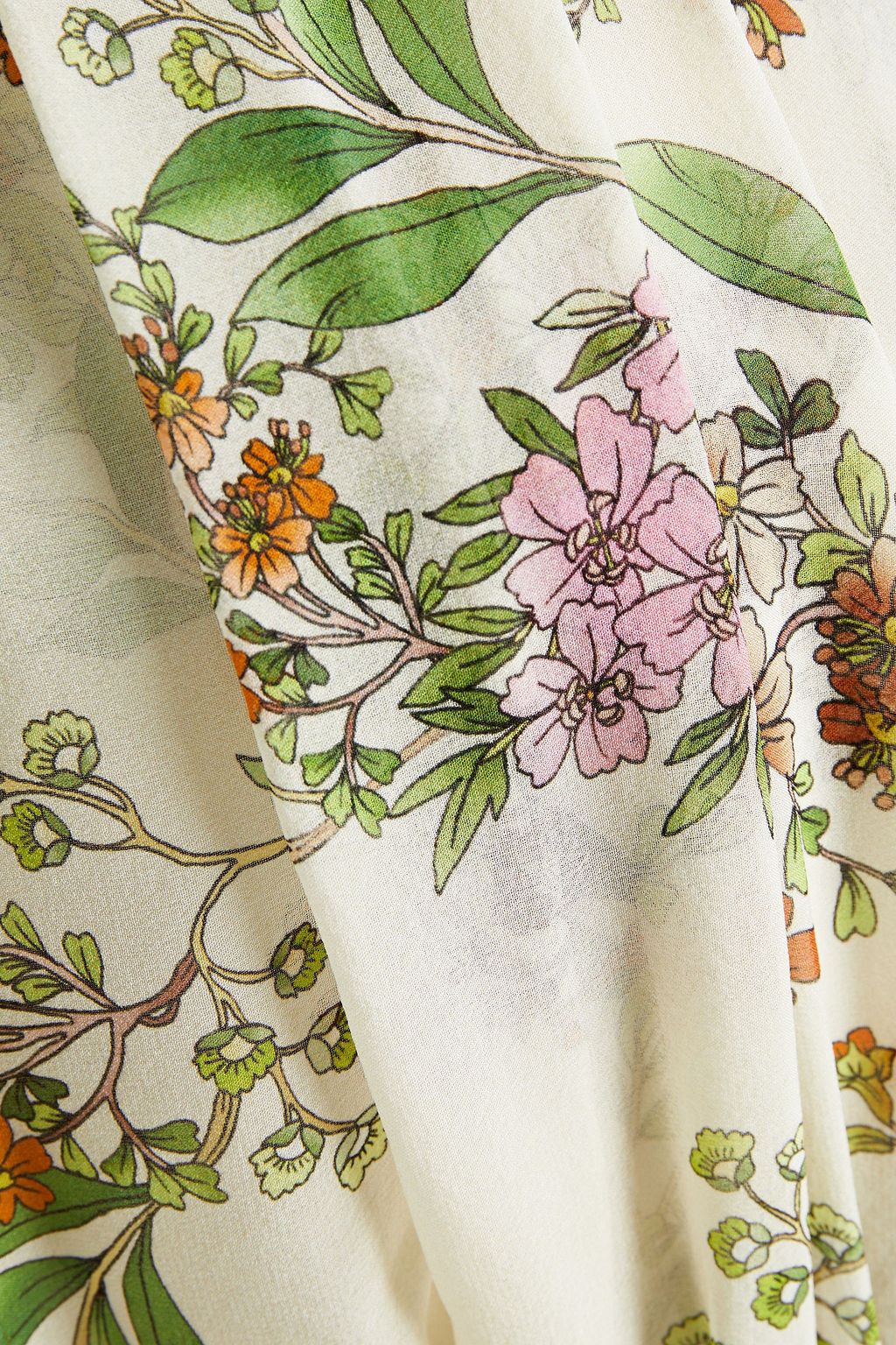 GIAMBATTISTA VALLI Wrap-effect pleated floral-print silk-chiffon mini dress