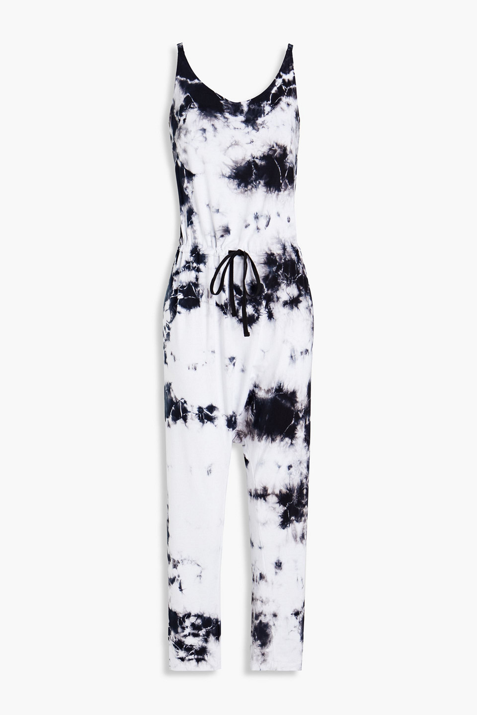Tie-dyed jersey jumpsuit