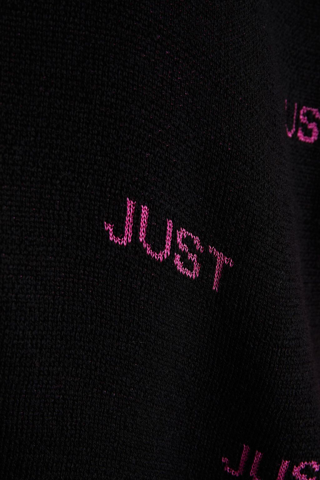 JUST CAVALLI Intarsia-knit mini dress