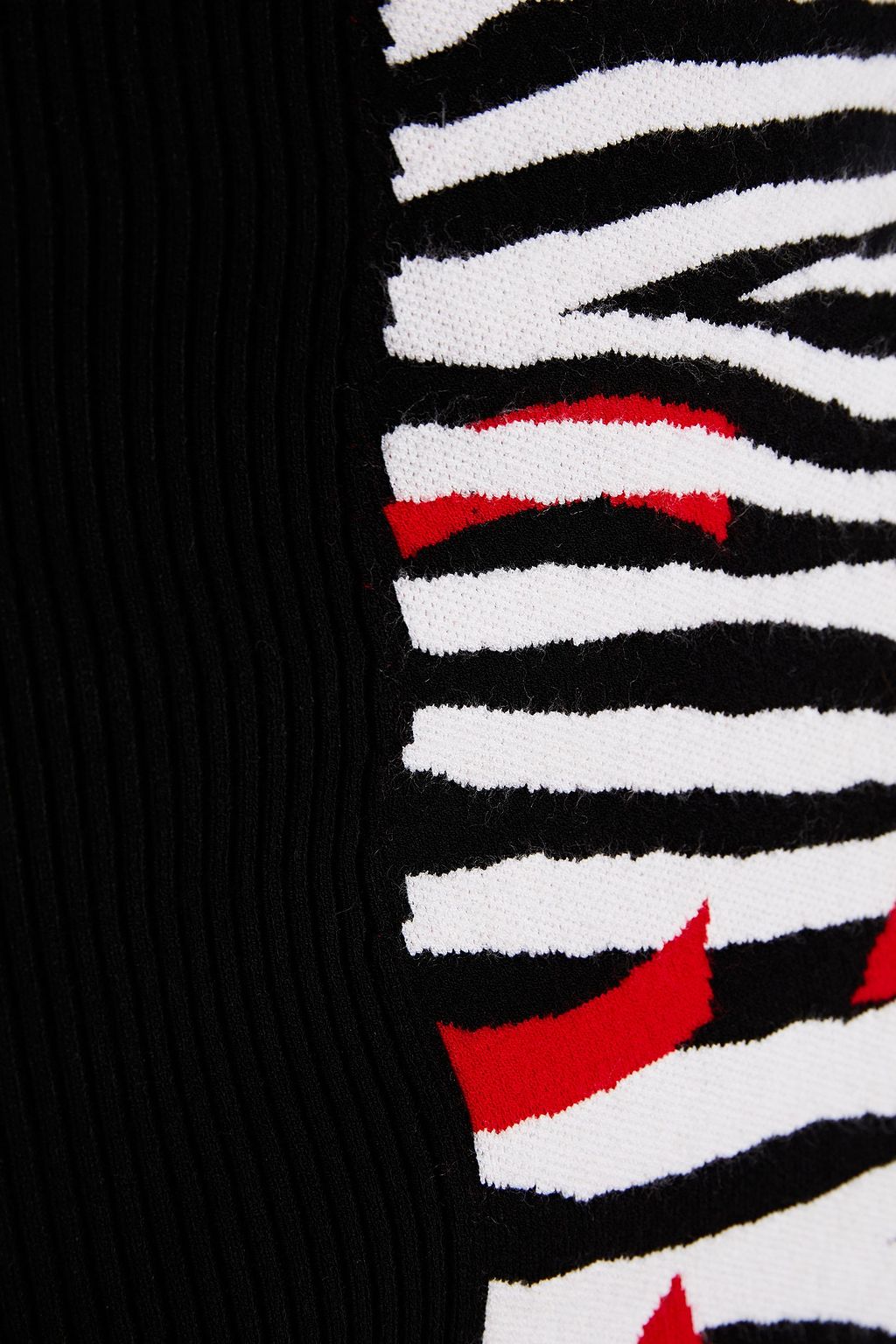 JUST CAVALLI Intarsia-knit mini skirt