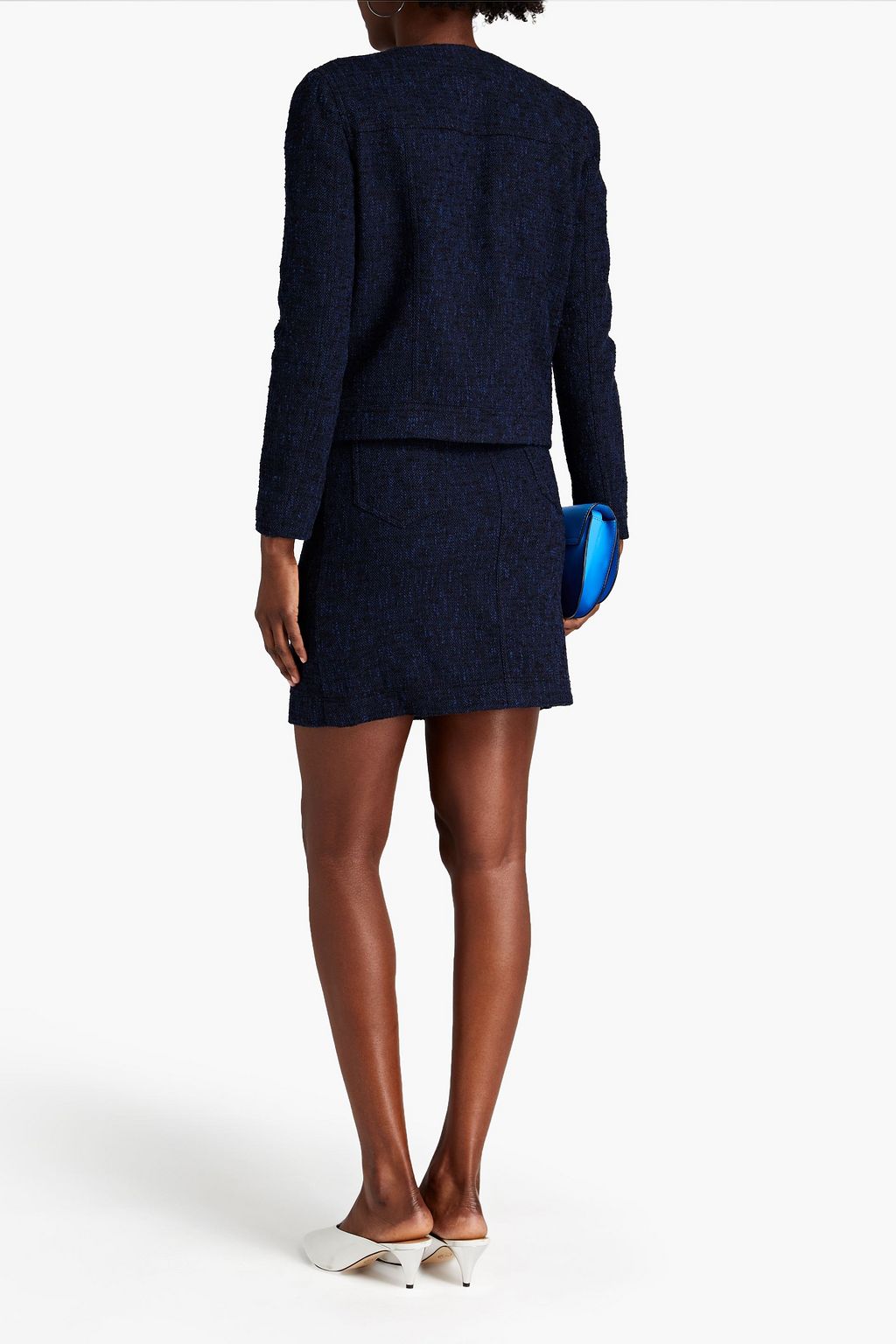 BOUTIQUE MOSCHINO Bouclé-tweed mini skirt