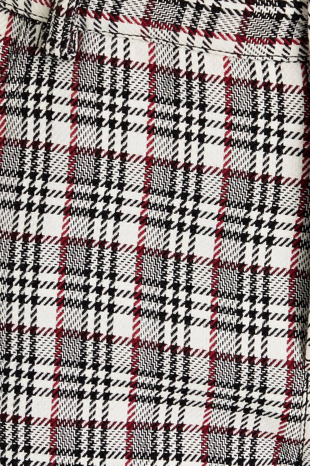 GIAMBATTISTA VALLI Prince of Wales checked wool and cotton-blend bootcut pants