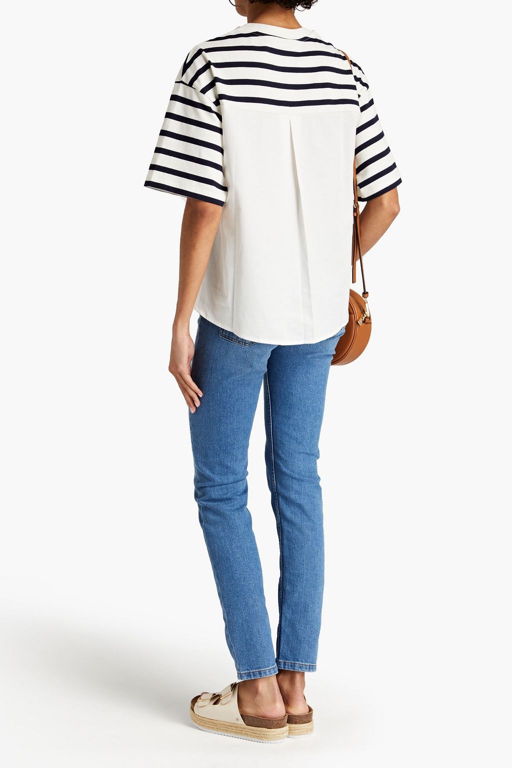 VANESSA BRUNO Nicole faded mid-rise straight-leg jeans
