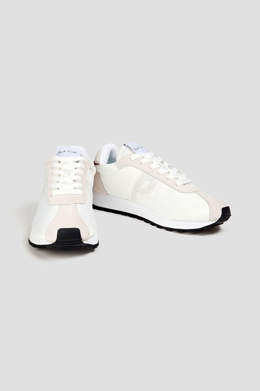PAUL SMITH Seventies shell, felt and suede sneakers