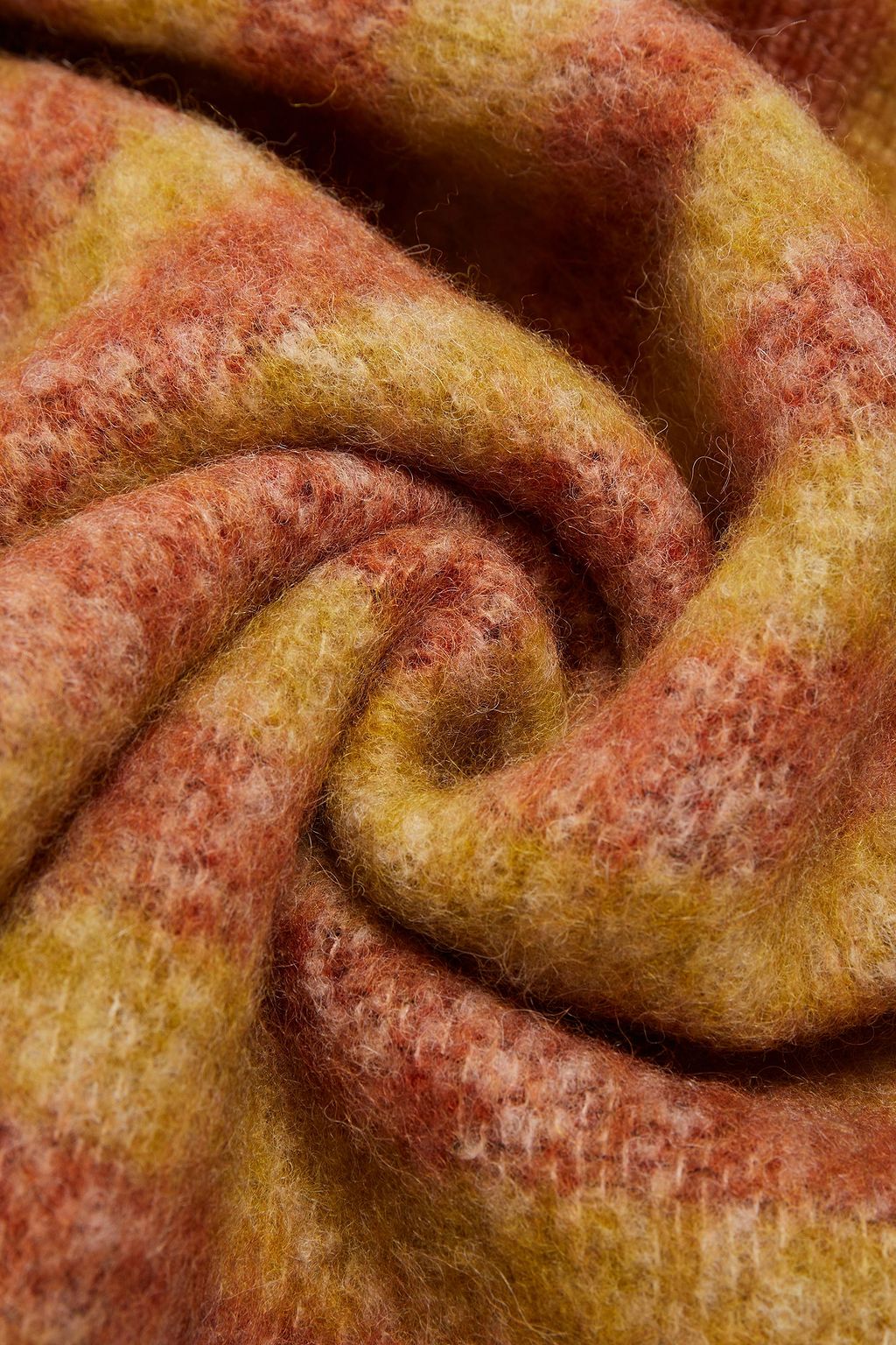 PAUL SMITH Fringed striped alpaca-blend scarf