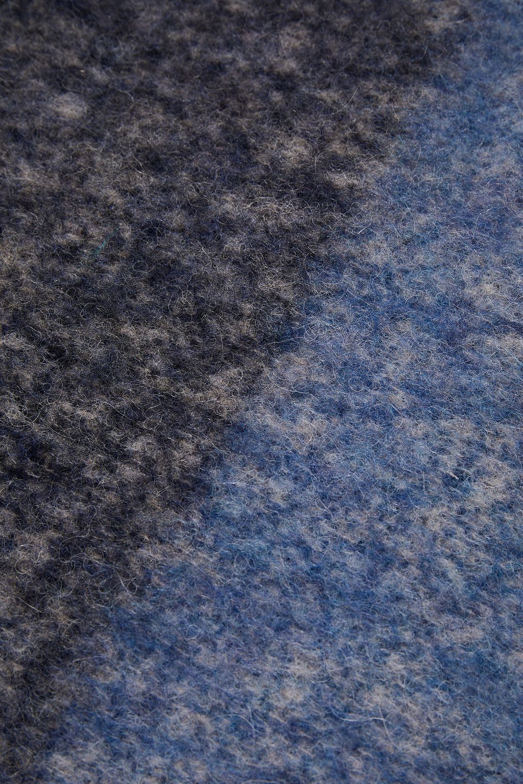 PAUL SMITH Fringed striped alpaca-blend scarf