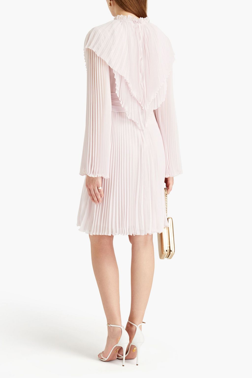 GIAMBATTISTA VALLI Plissé silk-chiffon dress