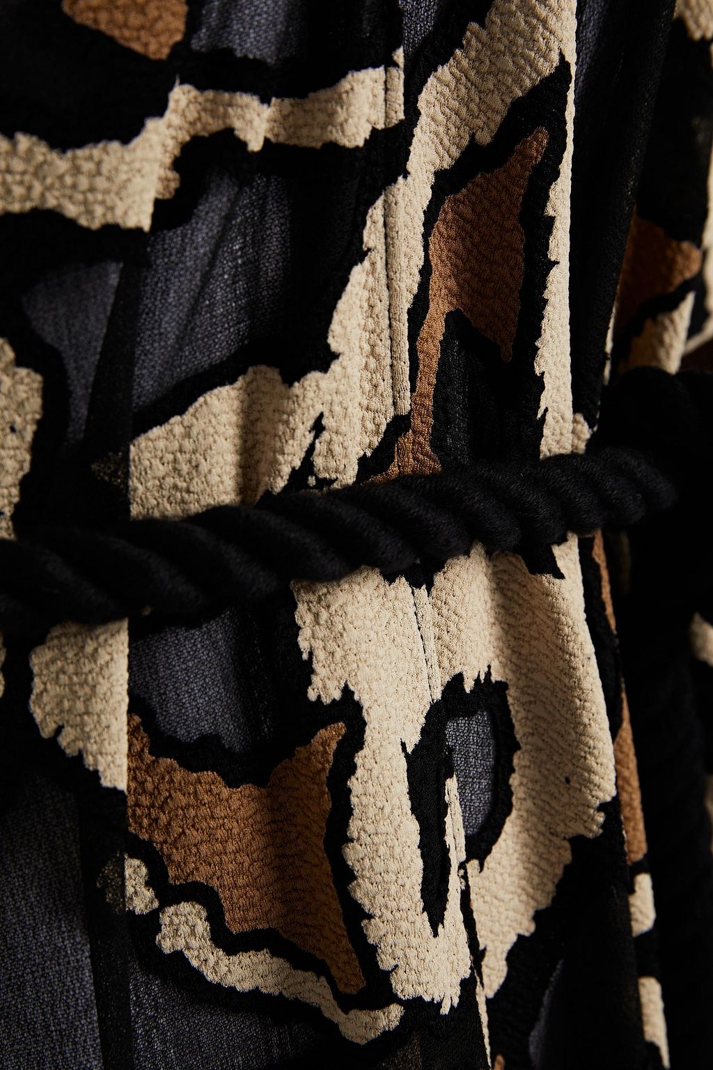 LISA MARIE FERNANDEZ Jacquard-knit kimono