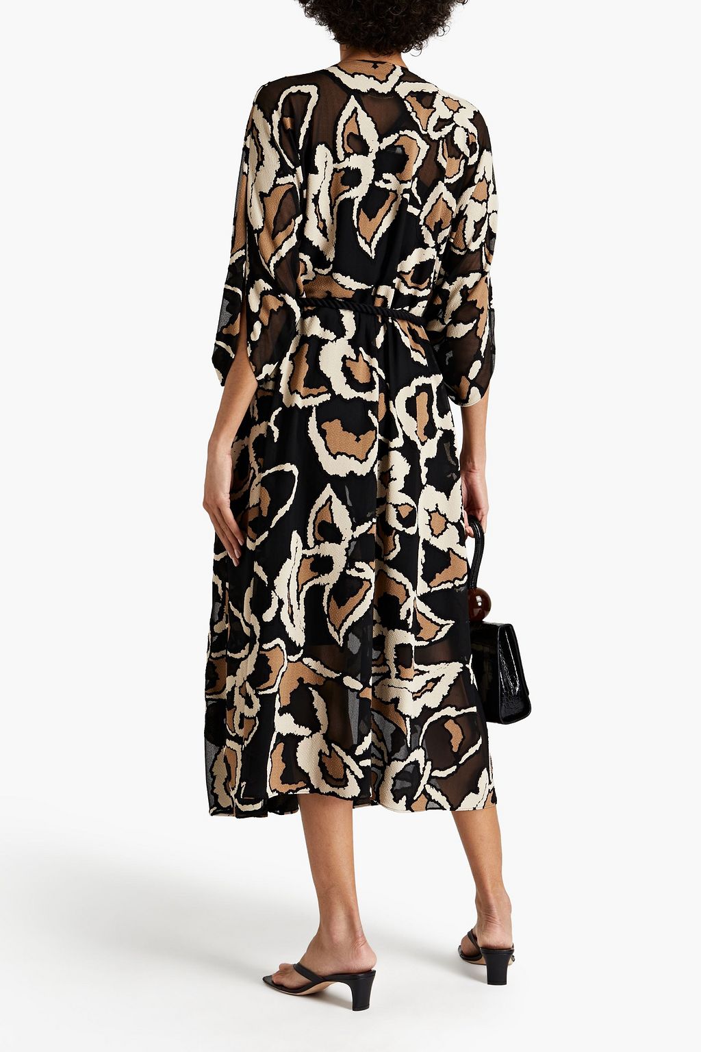 LISA MARIE FERNANDEZ Jacquard-knit kimono