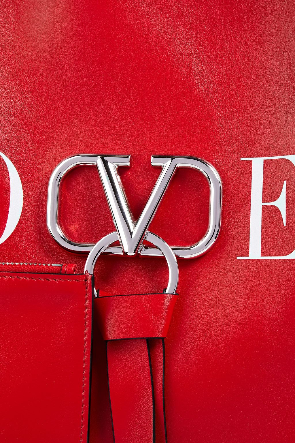 VALENTINO GARAVANI VLOGO Tote Bag aus bedrucktem Leder