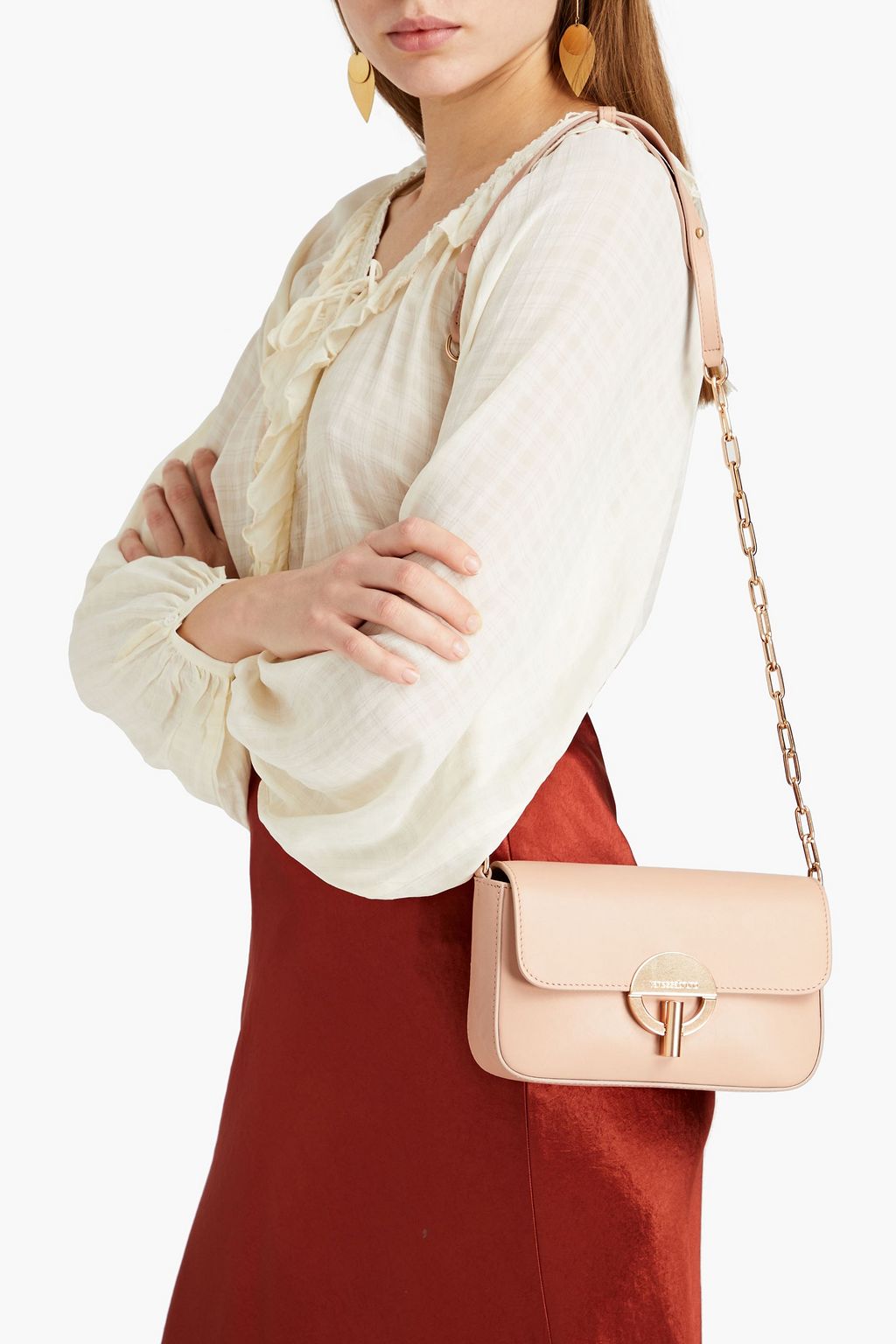 VANESSA BRUNO Leather shoulder bag