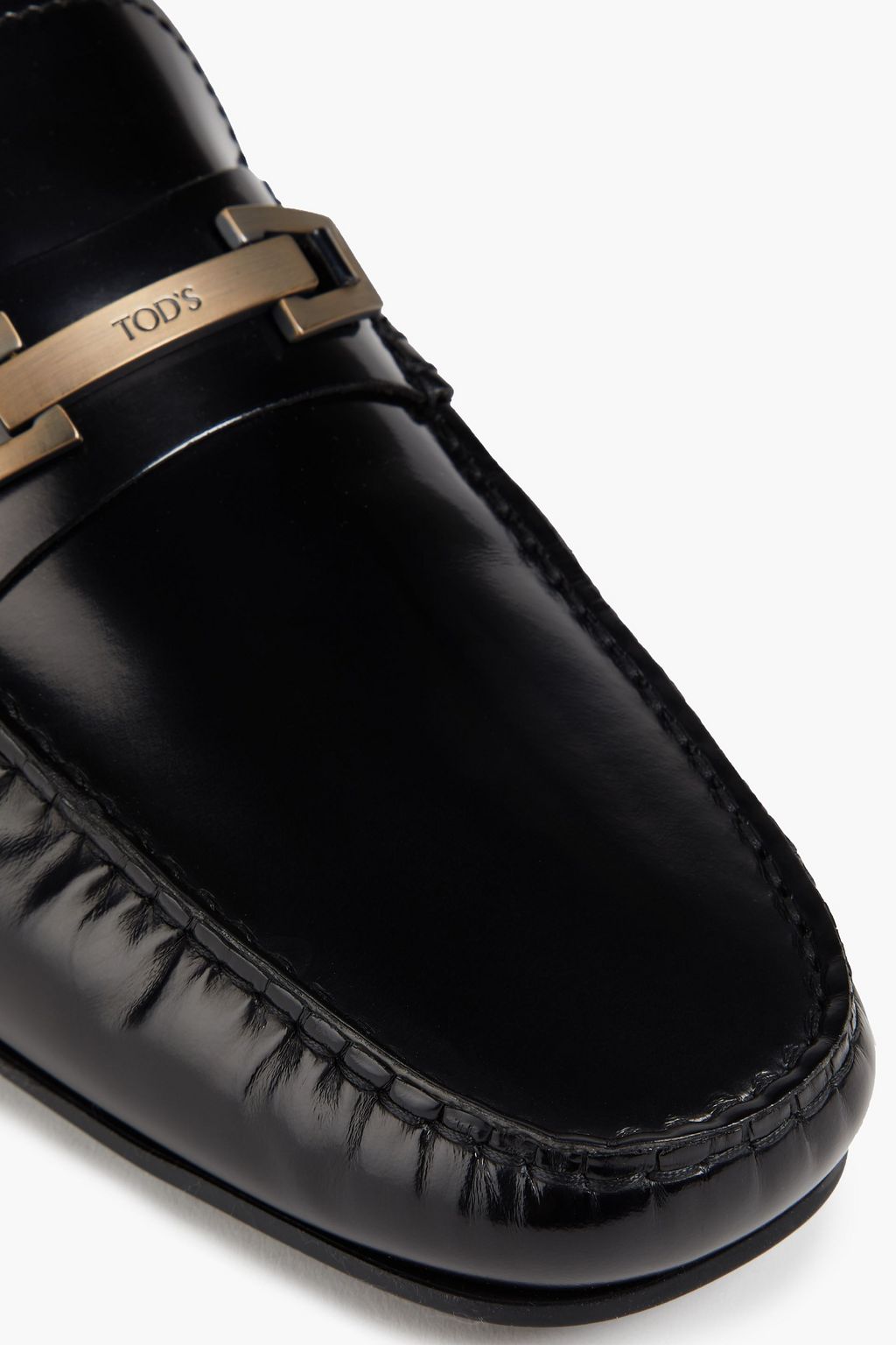 TOD'S Gommino glossed-leather driving shoes