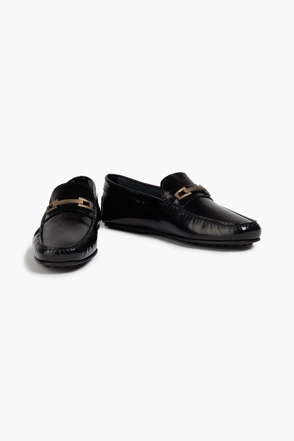 TOD'S Gommino glossed-leather driving shoes