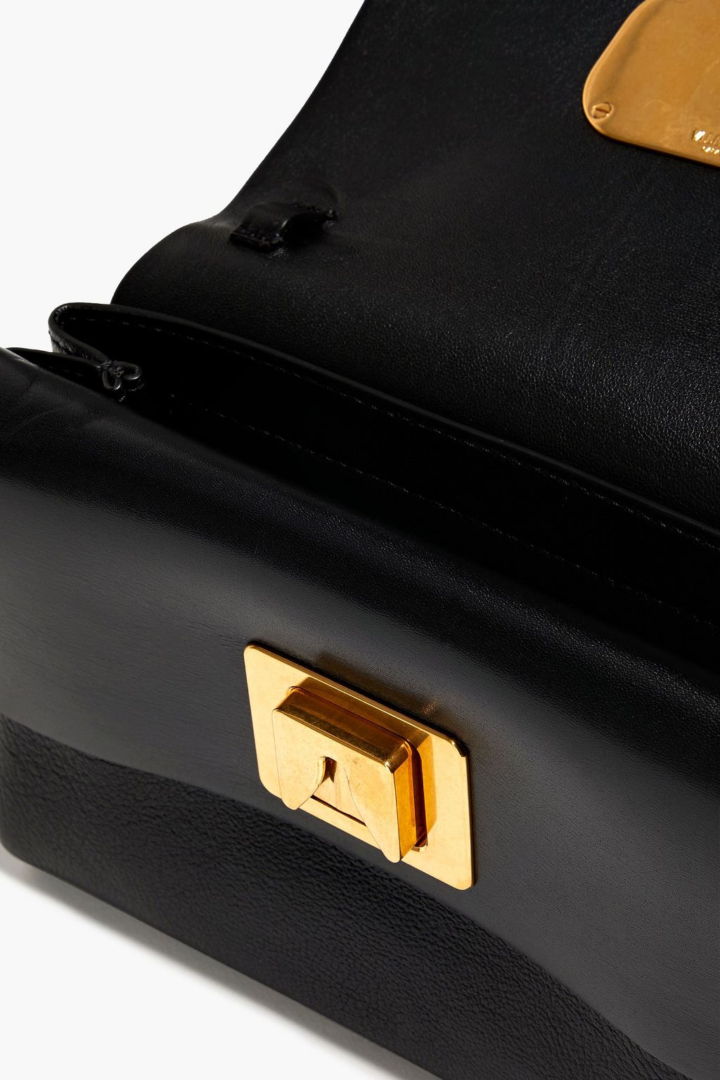 VALENTINO GARAVANI VLogo textured-leather shoulder bag