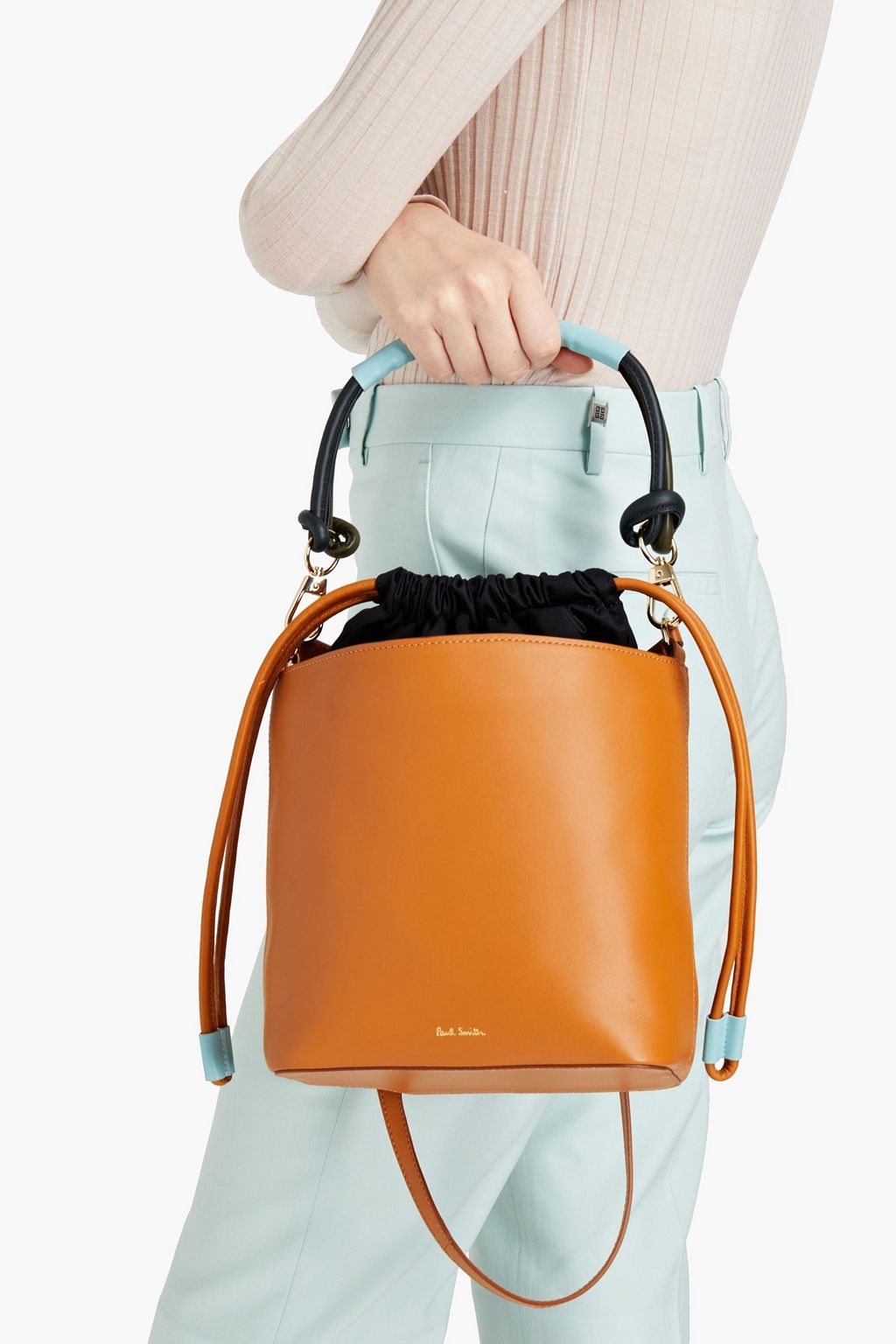 PAUL SMITH Leather bucket bag