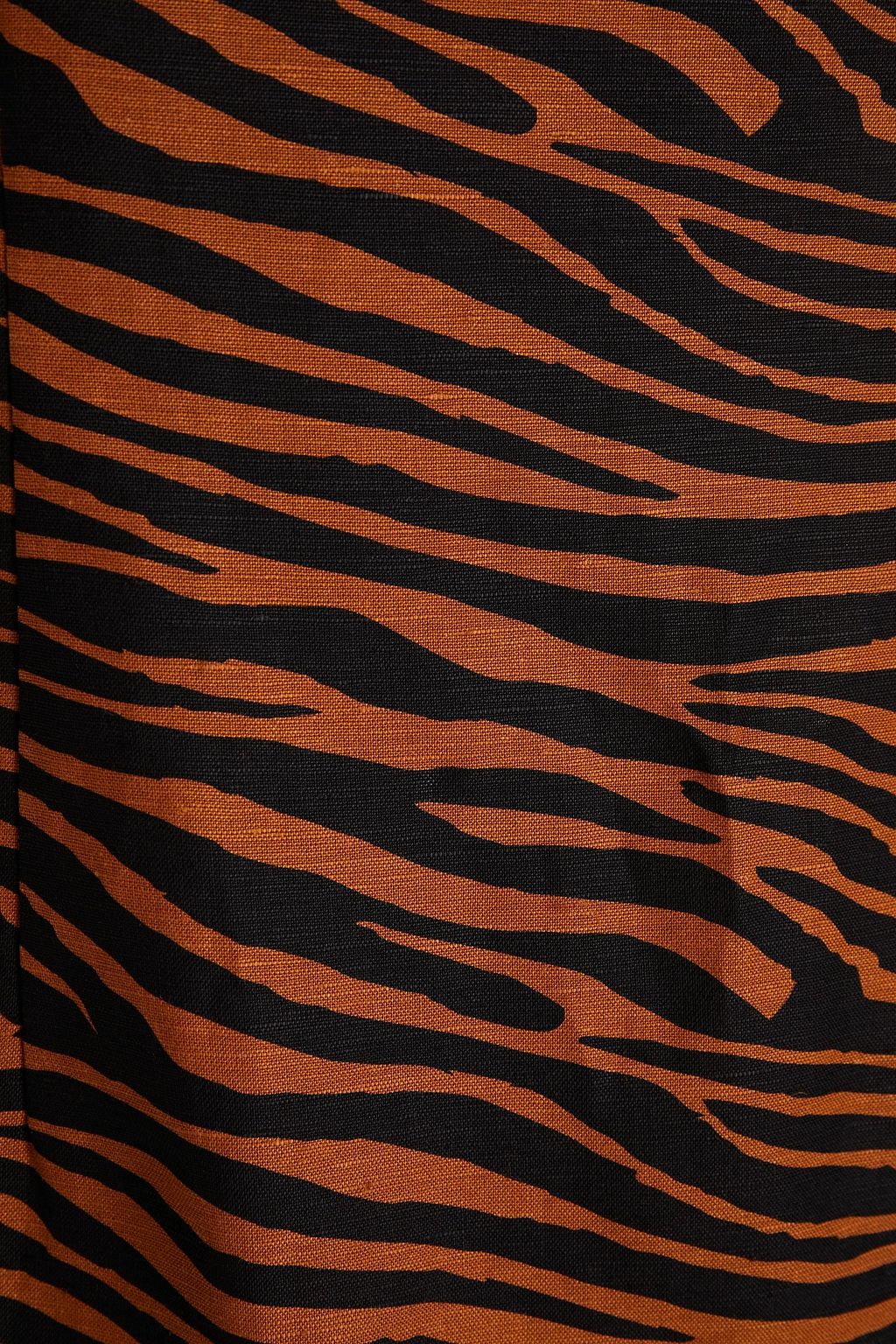 LISA MARIE FERNANDEZ Tiger-print cotton midi dress