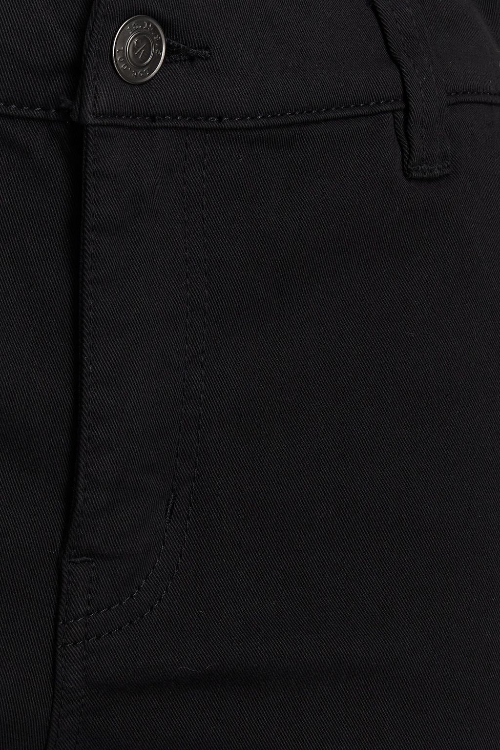 CURRENT/ELLIOTT Cropped cotton-blend gabardine slim-leg pants