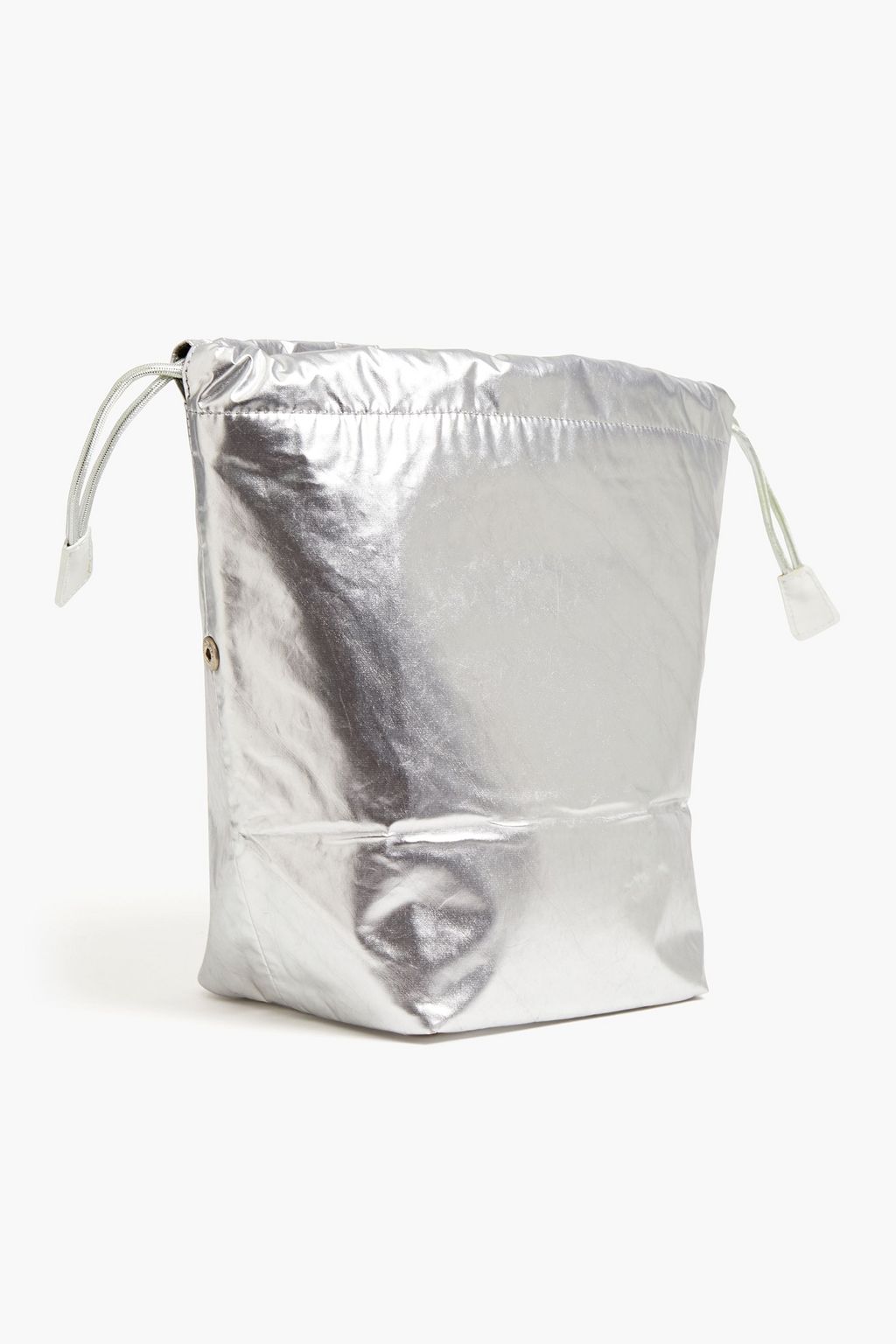 RABANNE Metallic shell pouch