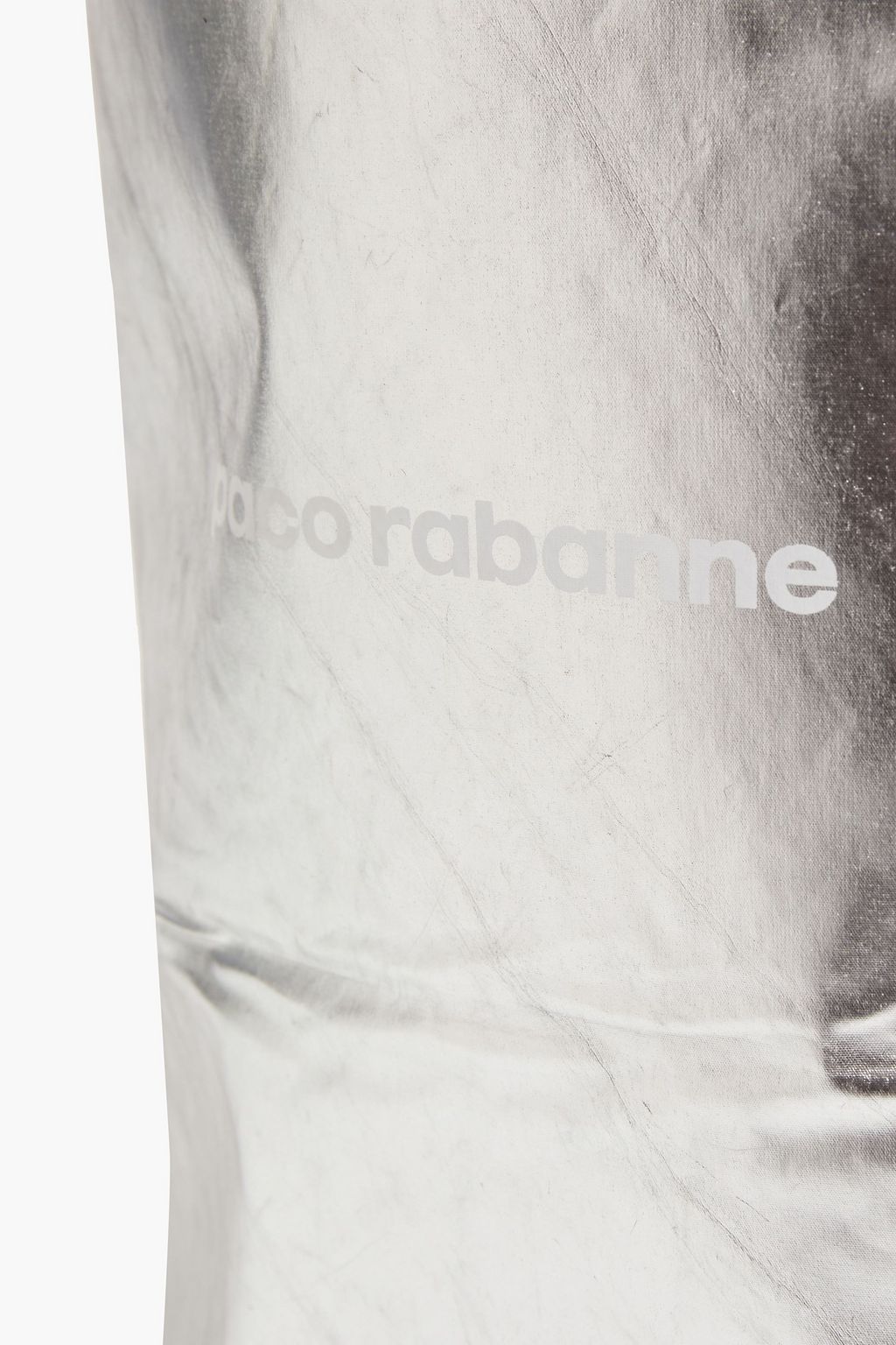 RABANNE Metallic shell pouch