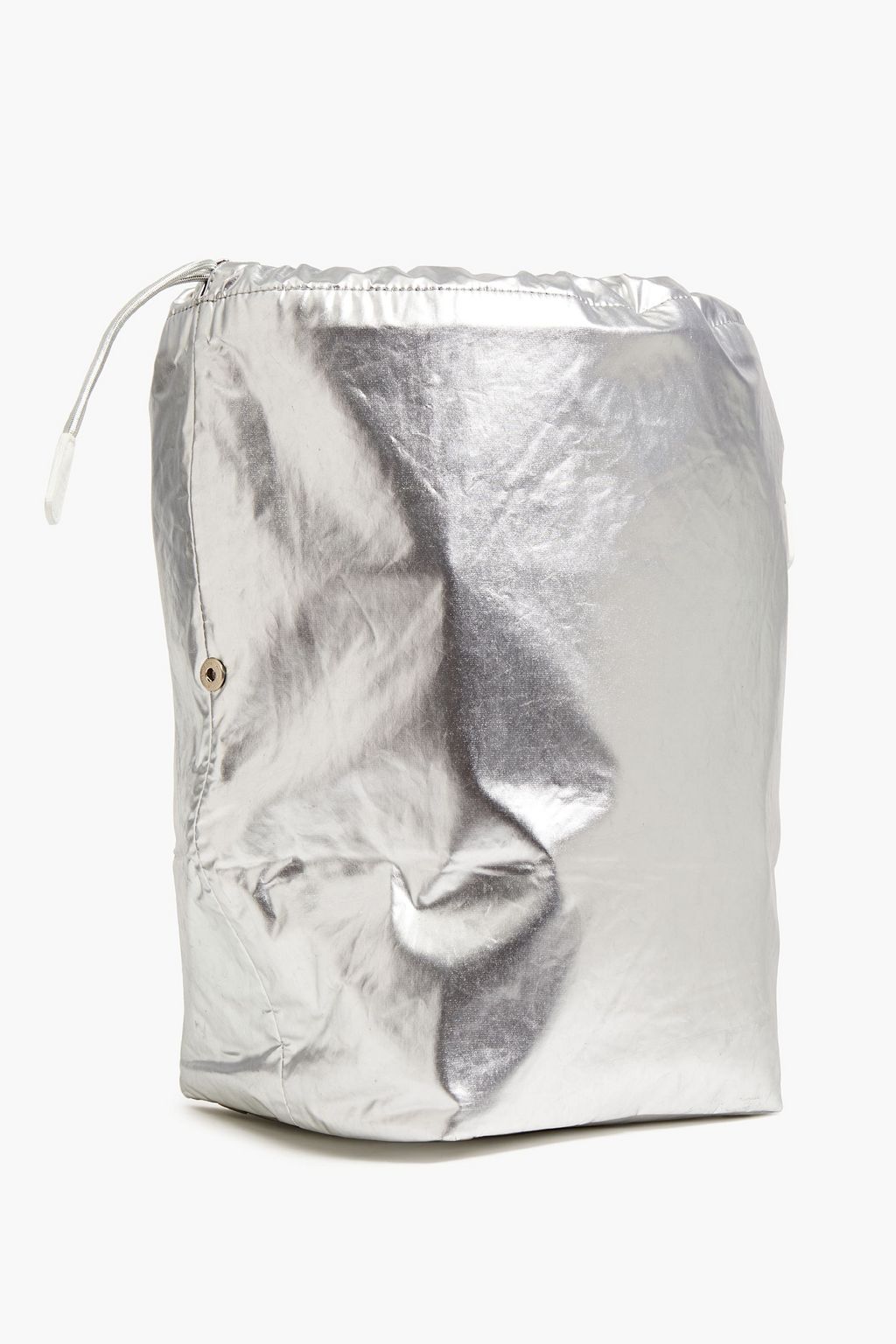 RABANNE Metallic shell pouch