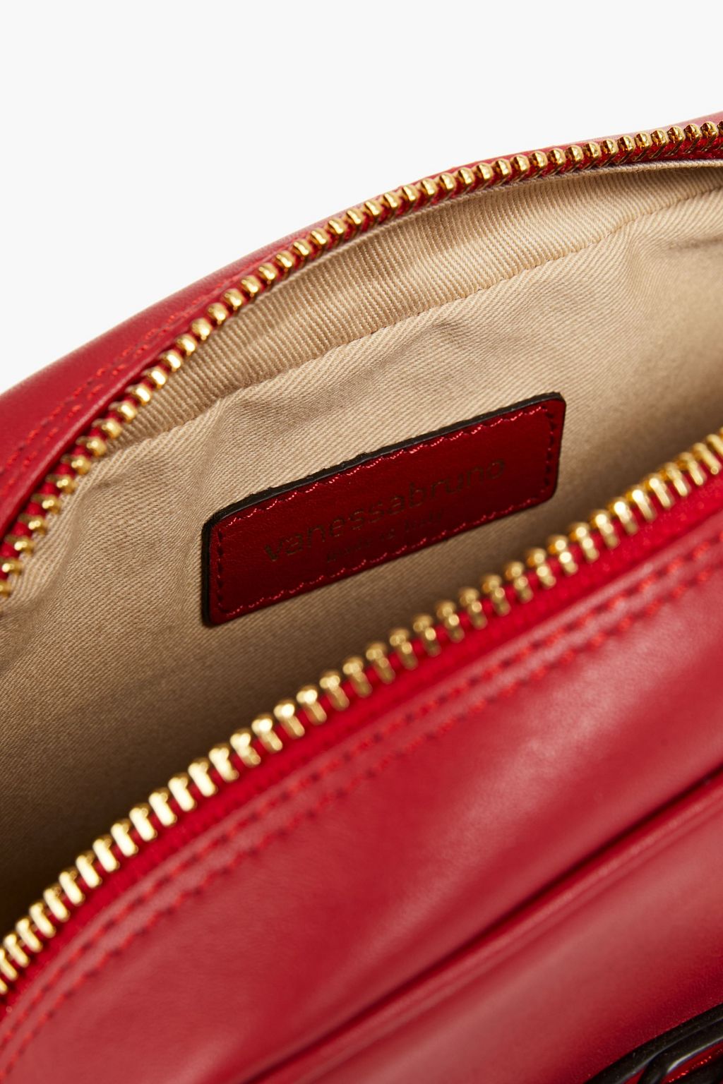 VANESSA BRUNO Schultertasche aus Leder mit Schnalle