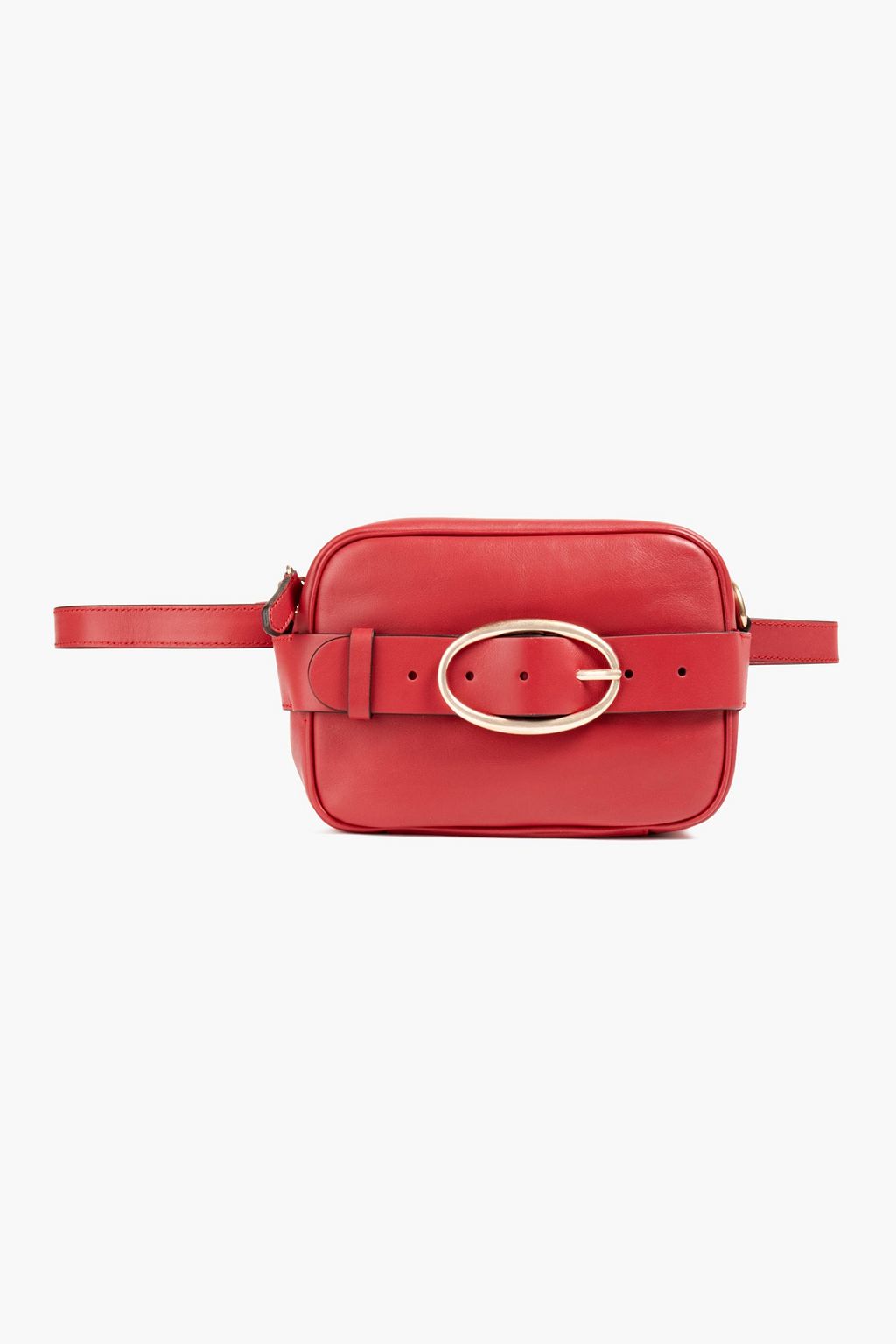 VANESSA BRUNO Schultertasche aus Leder mit Schnalle