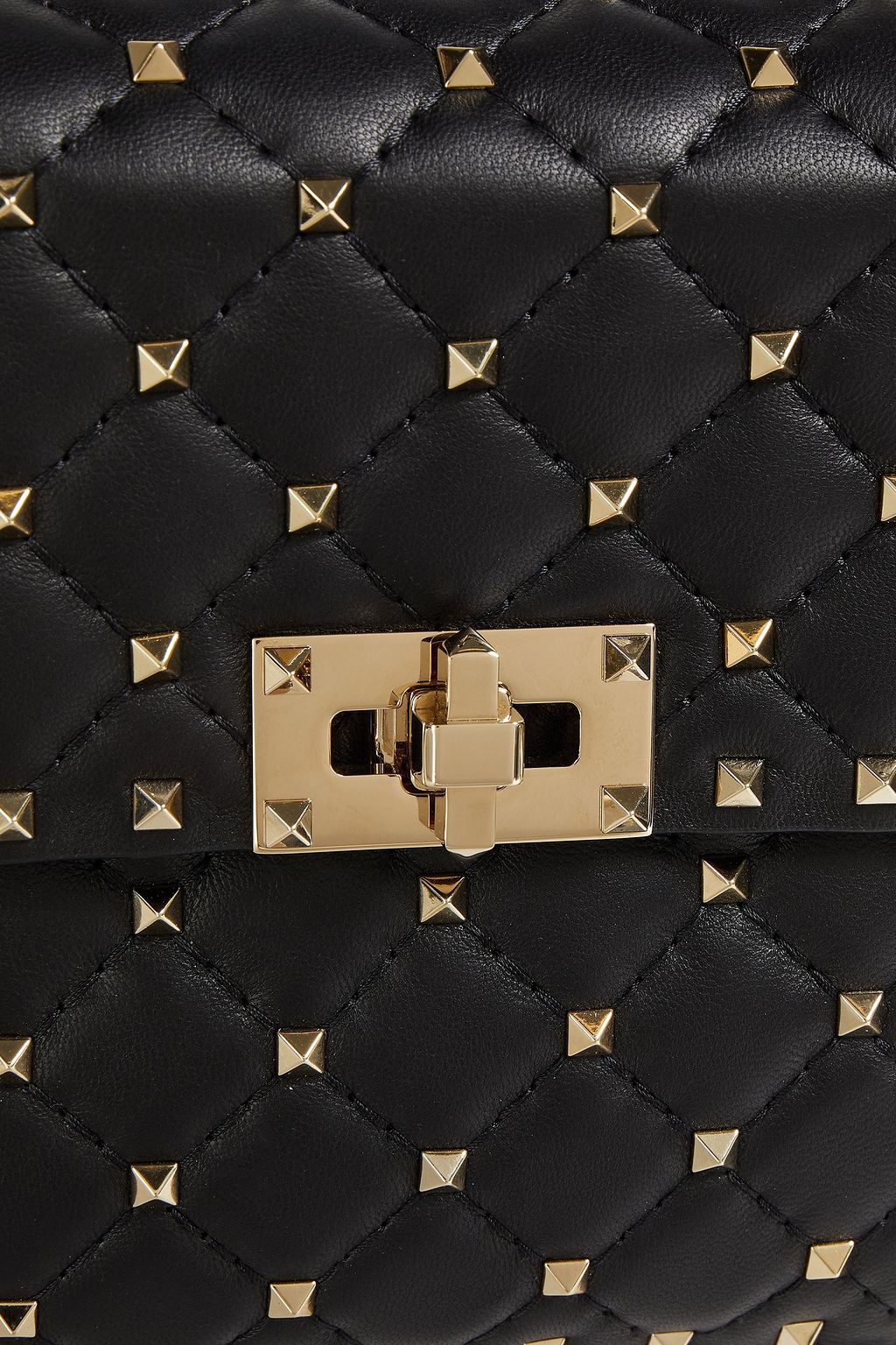 VALENTINO GARAVANI Rockstud Spike quilted leather shoulder bag