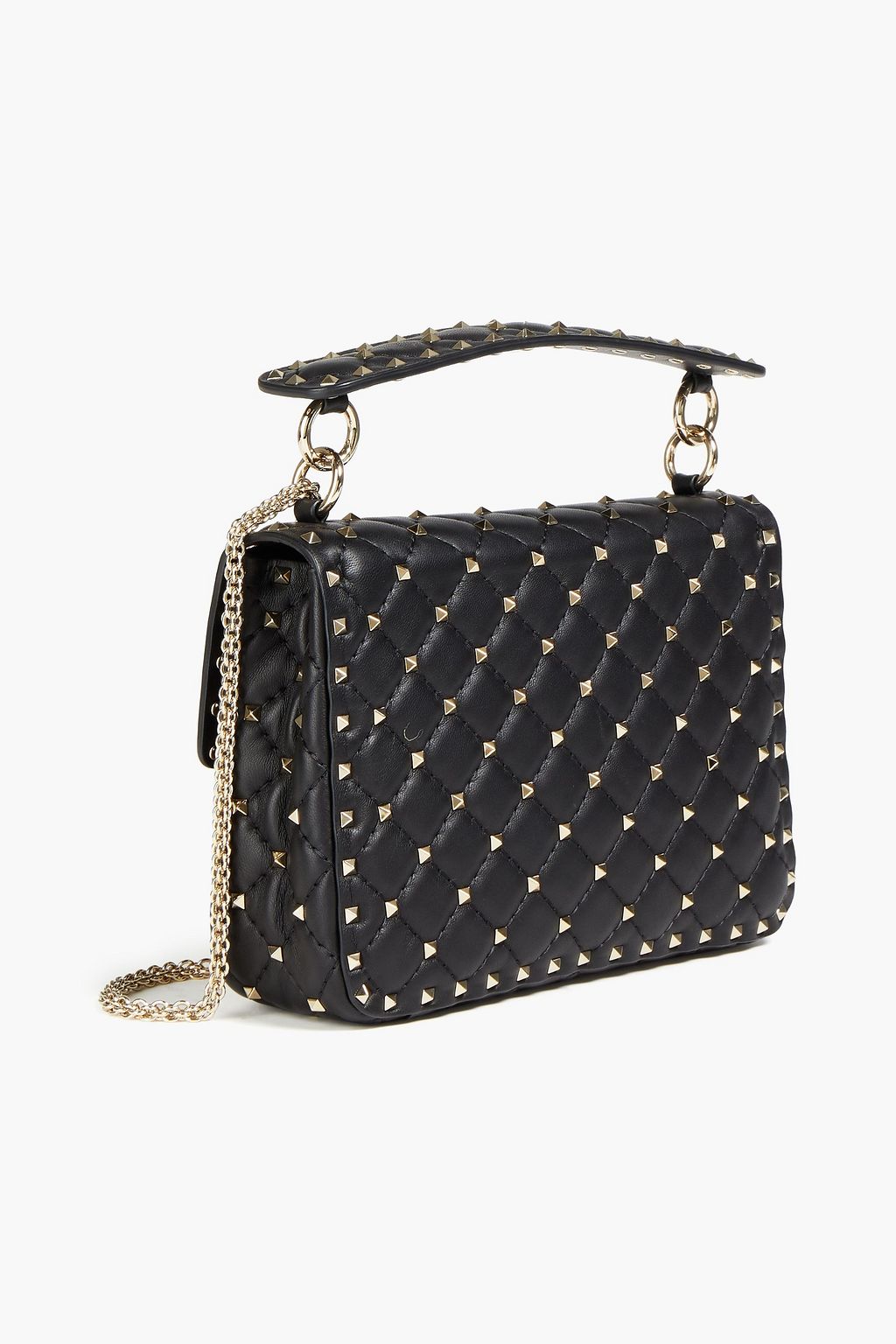 VALENTINO GARAVANI Rockstud Spike quilted leather shoulder bag