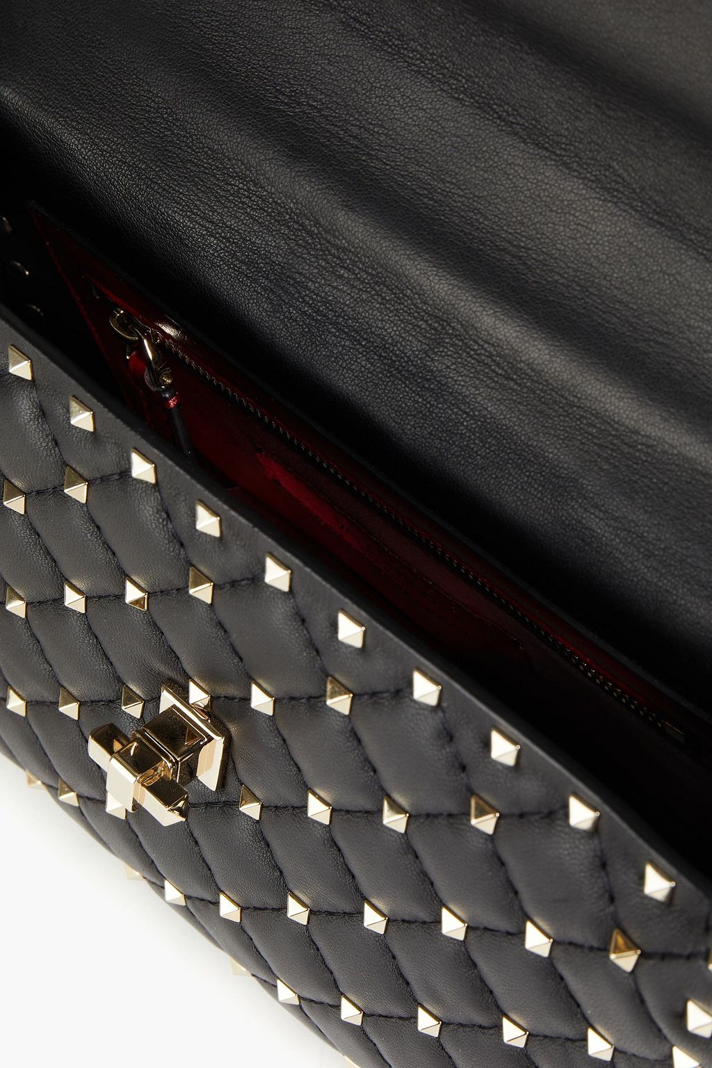 VALENTINO GARAVANI Rockstud Spike quilted leather shoulder bag