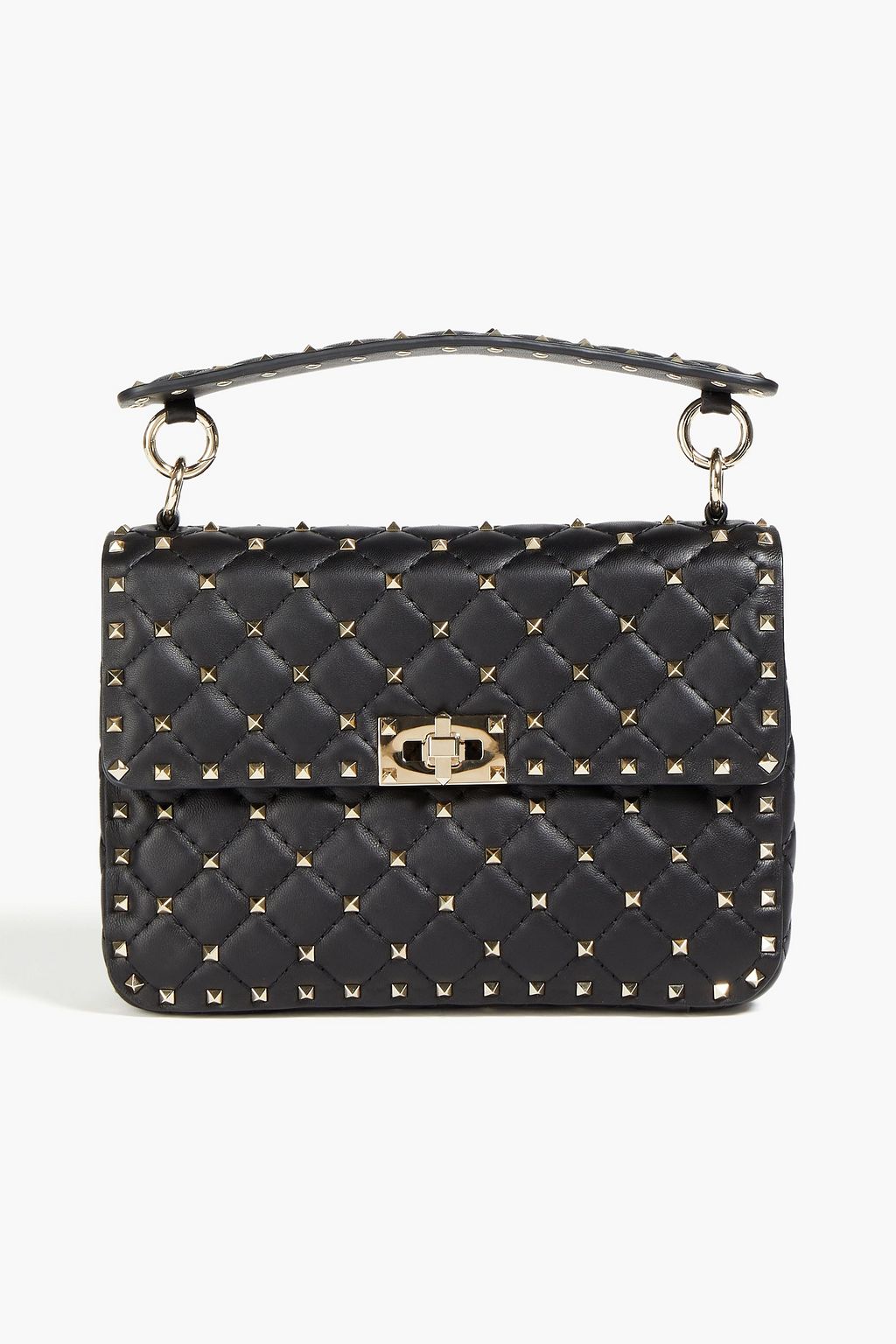 VALENTINO GARAVANI Rockstud Spike quilted leather shoulder bag